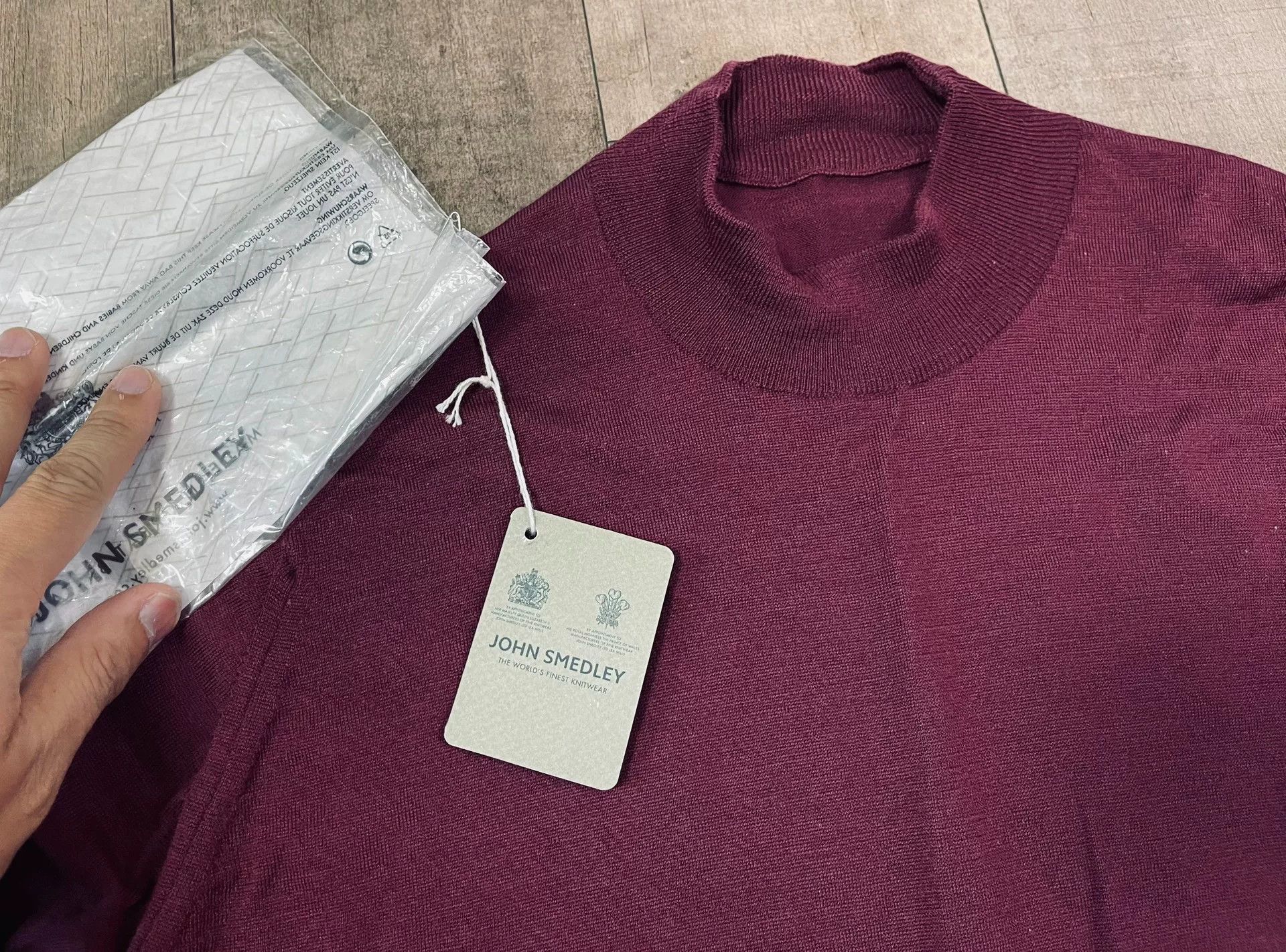 John Smedley John Smedley HARCOURT Men's Mock Neck Sweater Size US XL / EU 56 / 4 - 1 Thumbnail