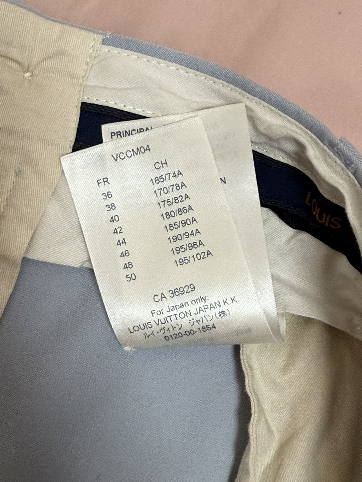 Louis Vuitton Louis Vuitton light blue wool tailored pants 38 Size 38R - 9 Thumbnail