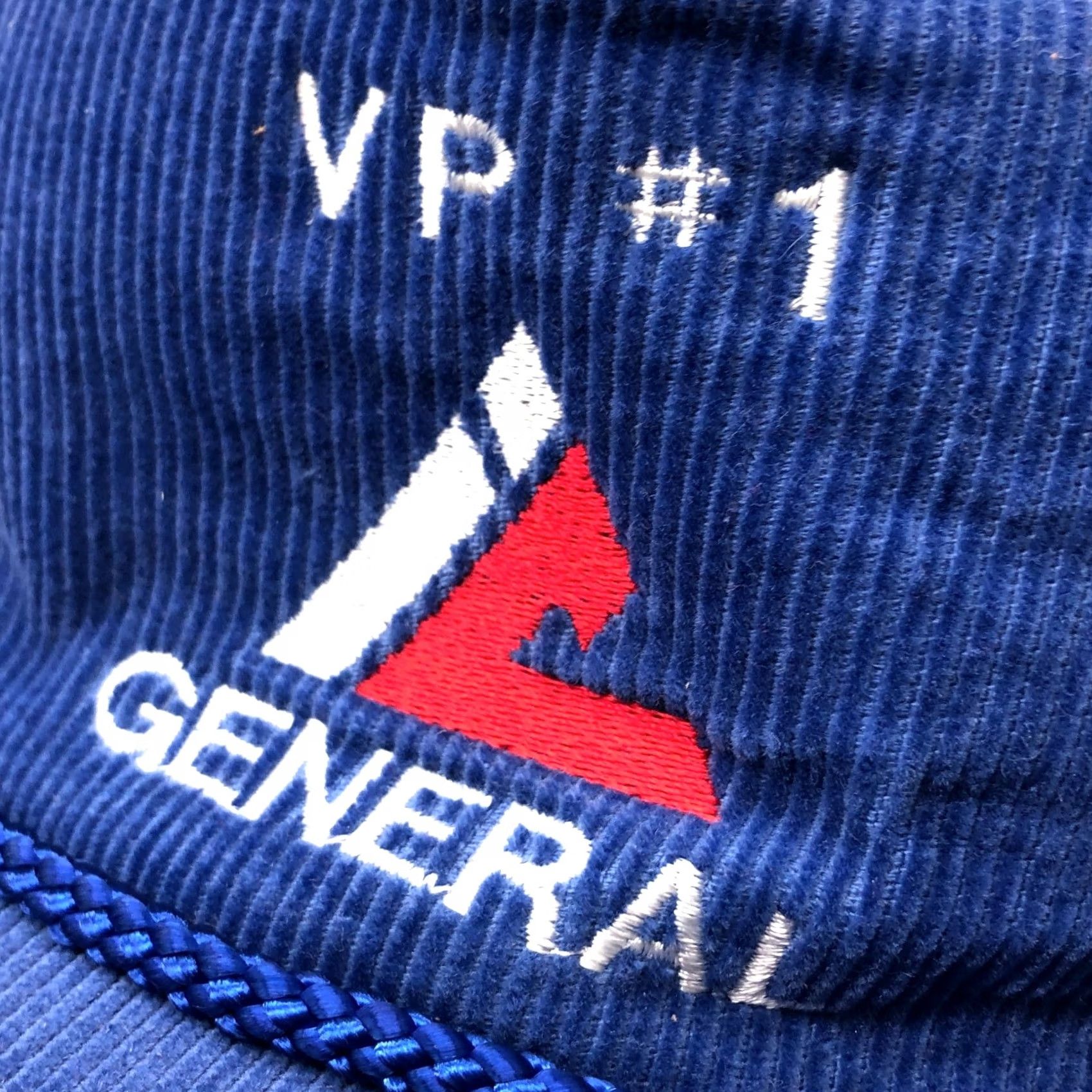 Coal VINTAGE Blue Corduroy Rope Trucker Hat Cap Snapback General Coal Mining 80s 90s Mens Size ONE SIZE - 6 Thumbnail