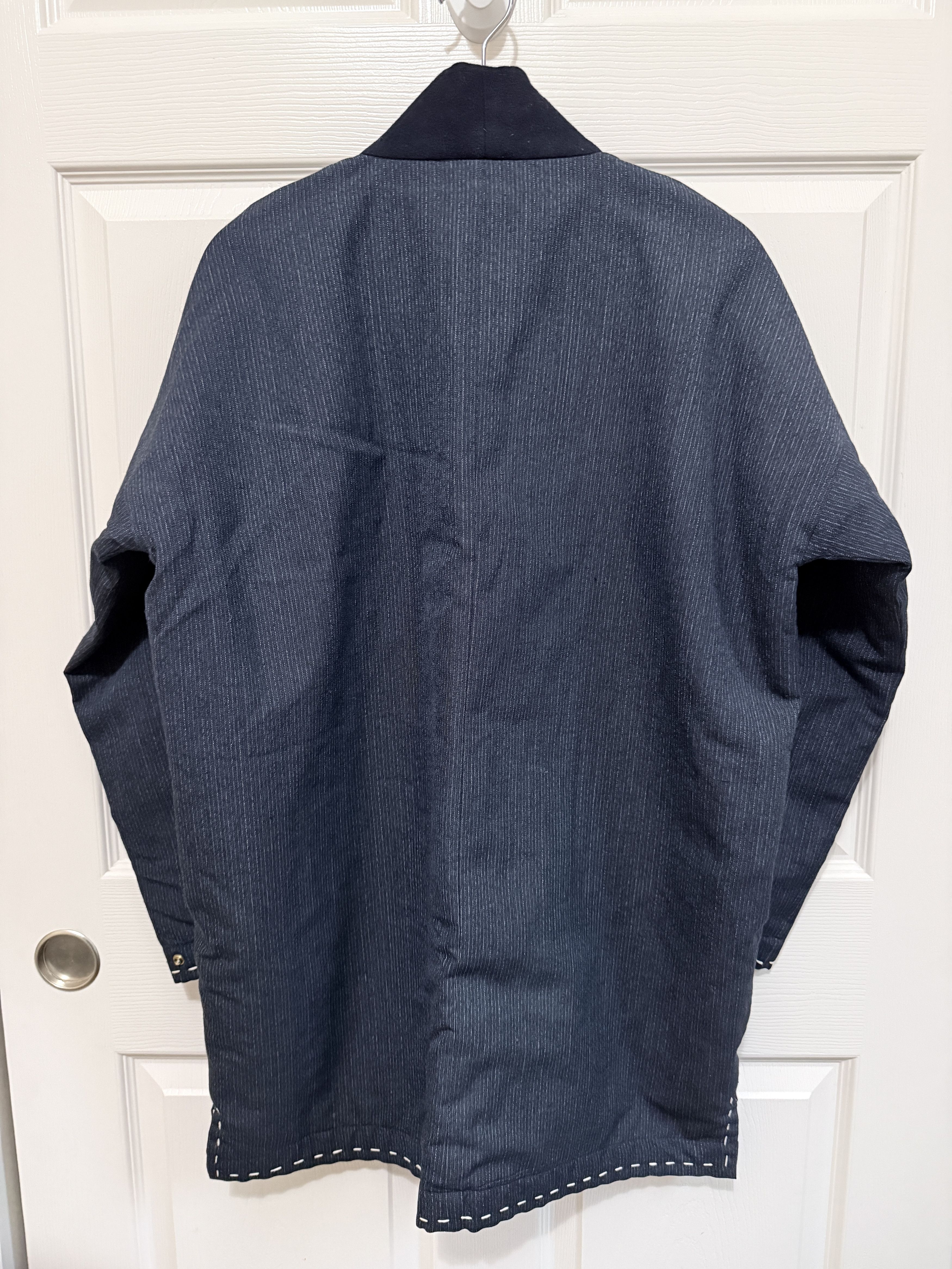 Visvim visvim ss17 Dotera Kimono Coat wool stripe Size US M / EU 48-50 / 2 - 9 Thumbnail