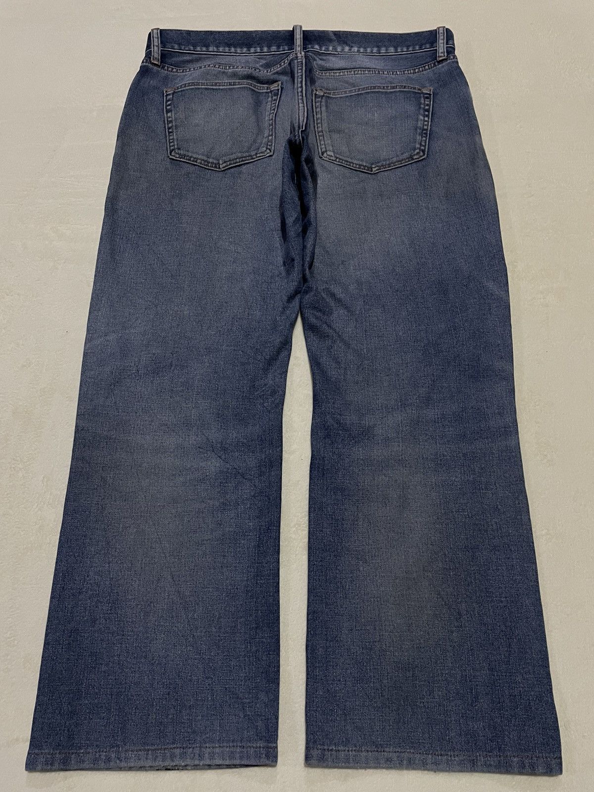 Uniqlo Vintage Japanese Brand Distress Faded Denim Jeans Size US 36 / EU 52 - 12 Thumbnail