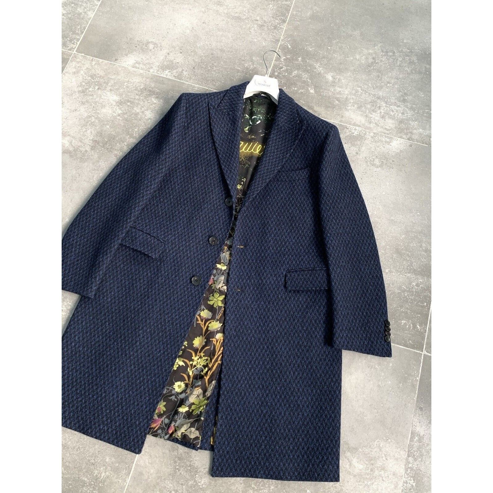 Etro Men's ETRO Long Wool Trench Coat Mac Jacket EU 52 UK 42 L Size US L / EU 52-54 / 3 - 9 Thumbnail