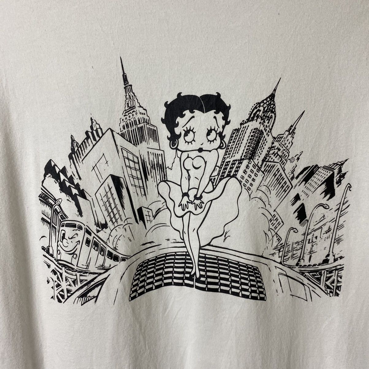 Cartoon Network × Vintage Vintage Betty Boop Sexy Sassy Cartoon Backhit LS T Shirt Size US S / EU 44-46 / 1 - 2 Thumbnail