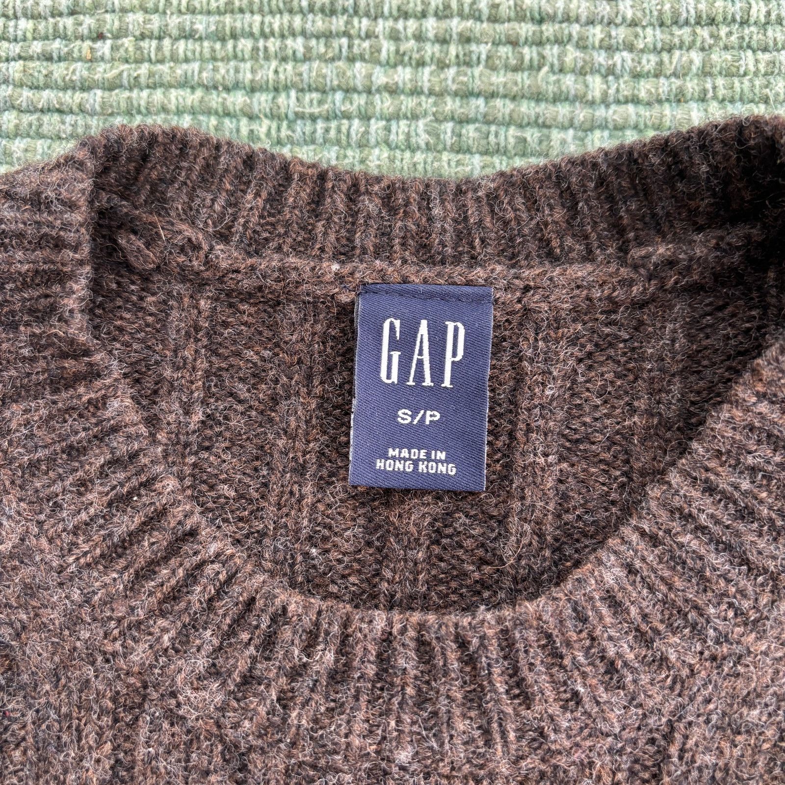 Gap Brown knit lambs wool GAP womens sweater size S Size S / US 4 / IT 40 - 3 Thumbnail