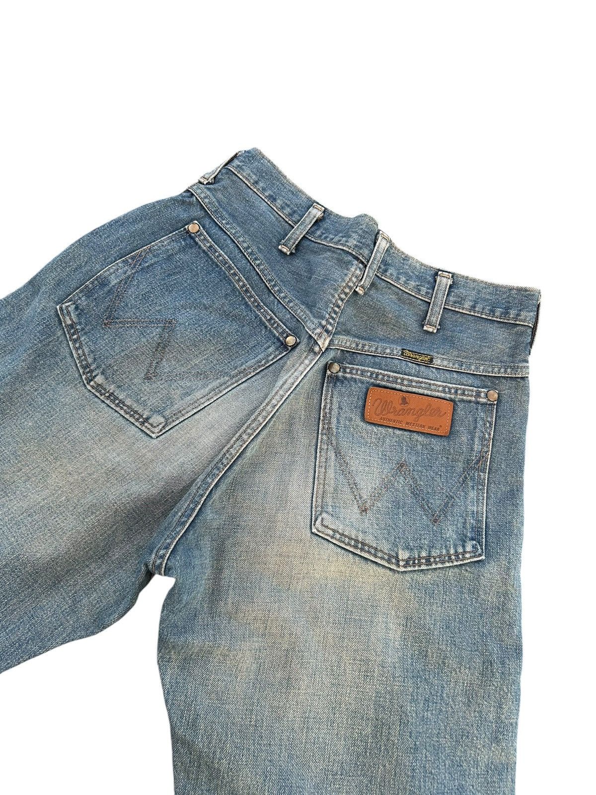 Japanese Brand × Vintage × Wrangler Wrangler Selvedge Baggy Distressed Denim Jeans Size US 30 / EU 46 - 7 Thumbnail