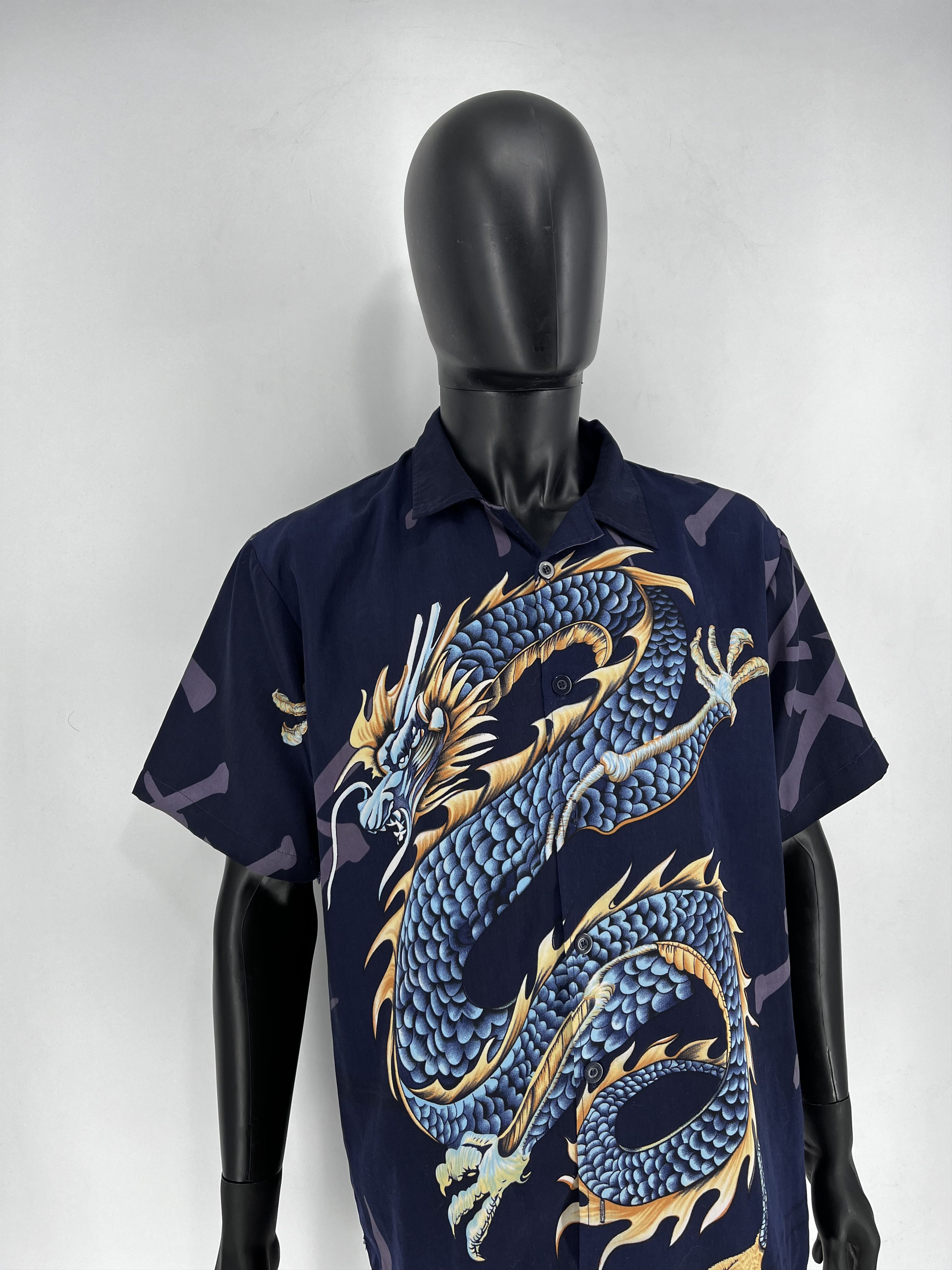 Vintage Y2K vintage Hawaiian Shirt Big logo Dragon Size US M / EU 48-50 / 2 - 3 Thumbnail