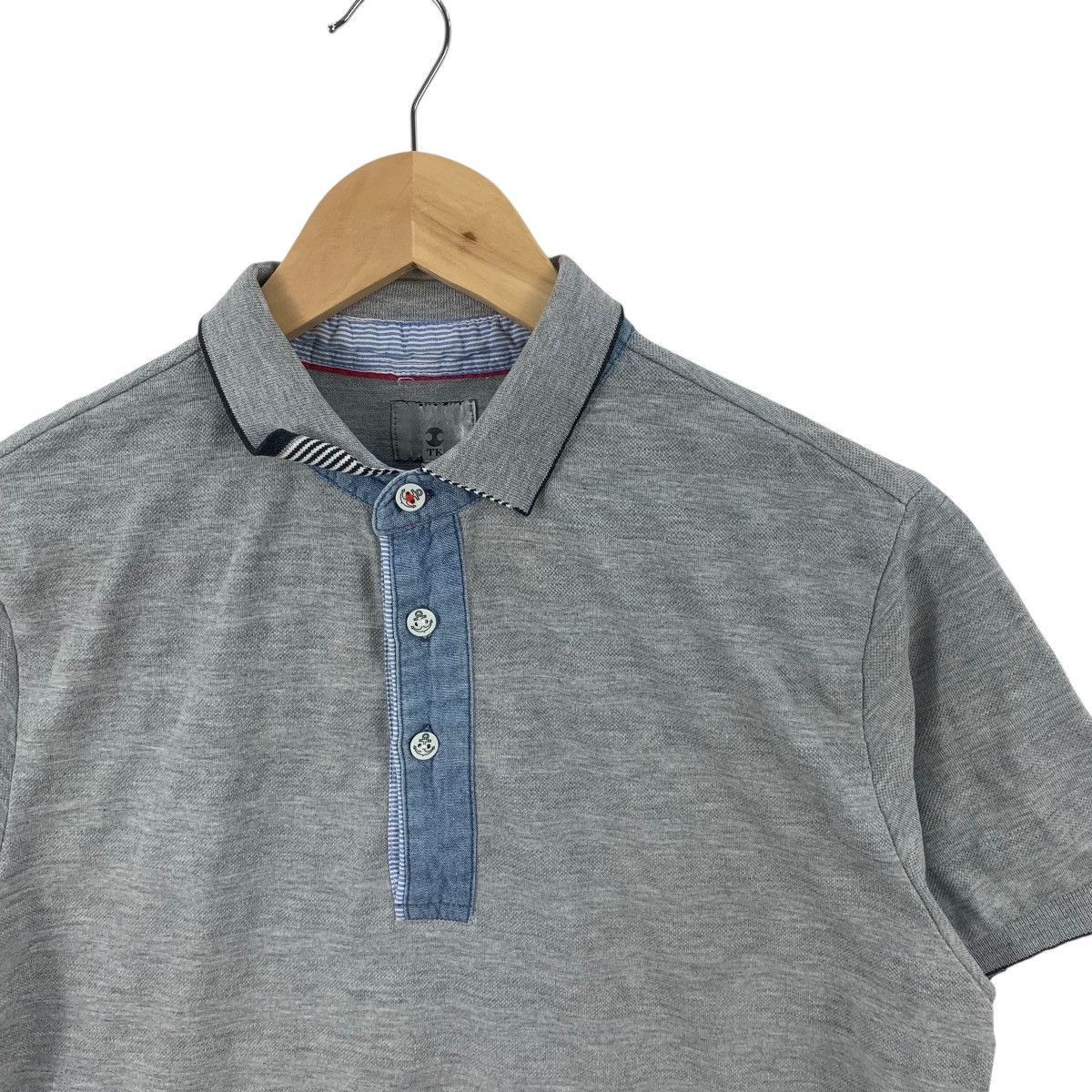 Takeo Kikuchi Vintage TAKEO KIKUCHI JAPAN Minimalist Design Polo Tee Shirt Size S / US 4 / IT 40 - 5 Thumbnail