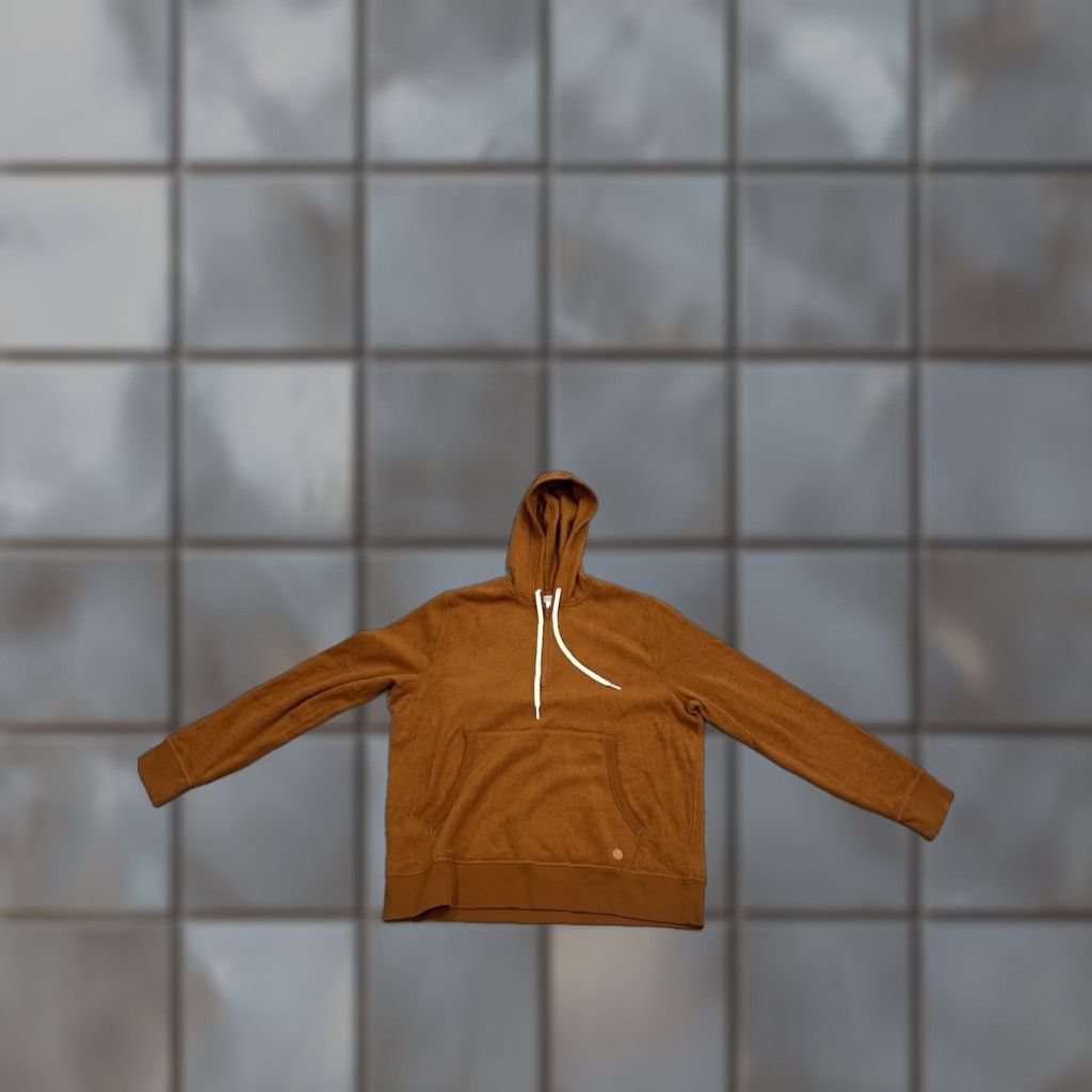 Outerknown Outerknown Hoodie Mens XL Orange Sweatshirt Organic Terry Cloth Size US XL / EU 56 / 4 - 1 Thumbnail