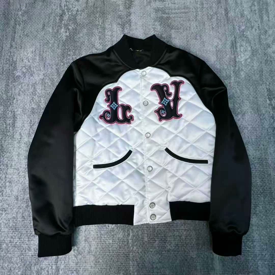 Louis Vuitton black and white logo baseball jacket Size US M / EU 48-50 / 2 - 1 Thumbnail