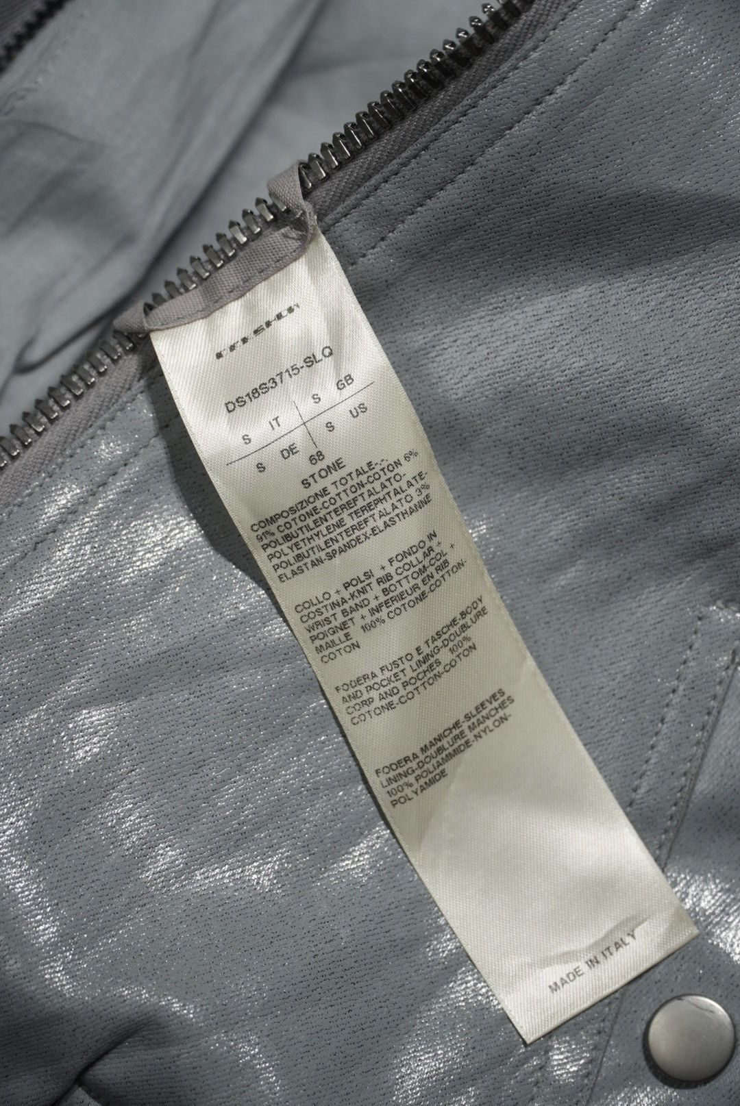 Rick Owens Rick Owens Girders Cropped Bomber Jacket in Silver-Tone Size S / US 4 / IT 40 - 11 Thumbnail