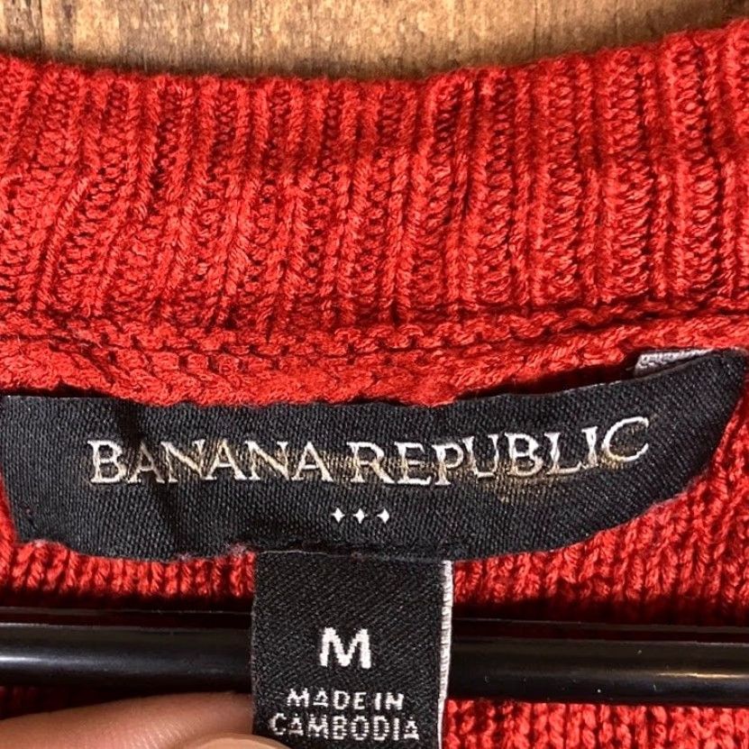 Banana Republic Banana Republic Womens Vest Knit Round Neck Sleeveless M Orange Sweater Casual Workwear Size M / US 6-8 / IT 42-44 - 6 Thumbnail
