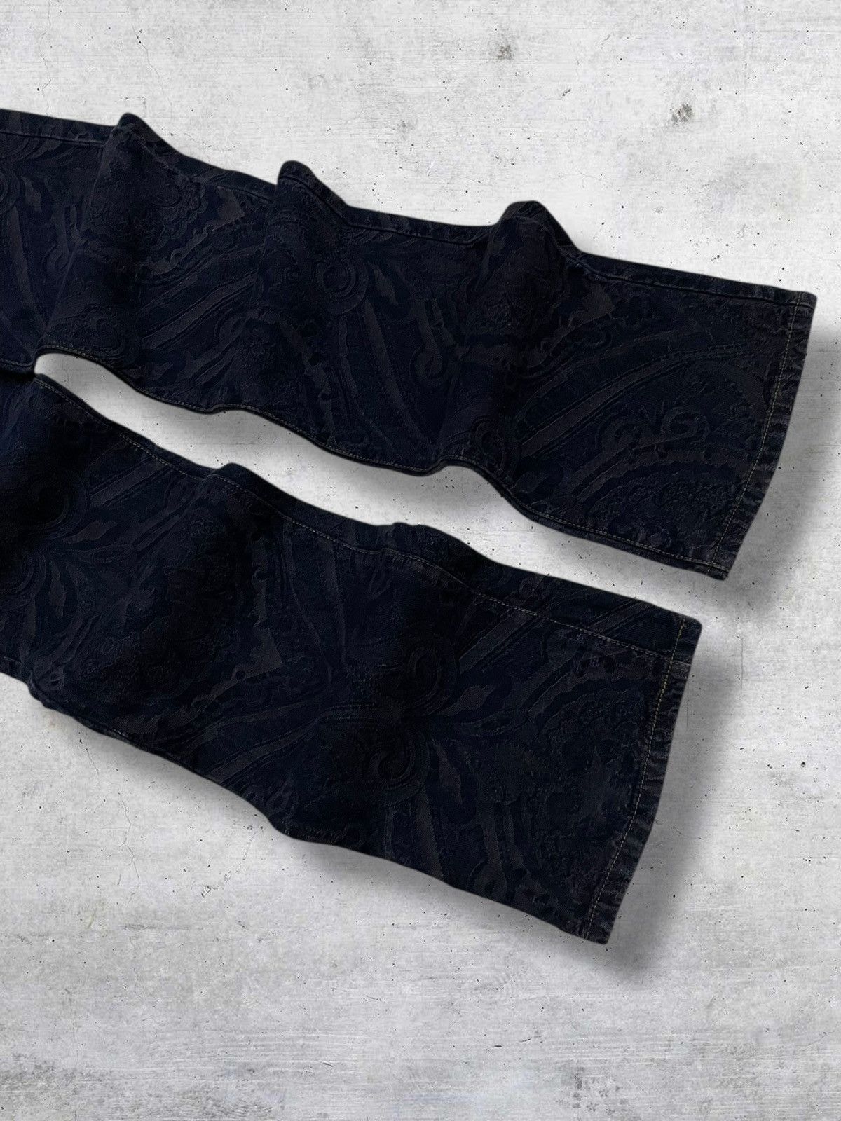 Japanese Brand VINTAGE DKNY DESIGNER PAISLEY FLARED STREETWEAR DENIM Size US 30 / EU 46 - 4 Thumbnail