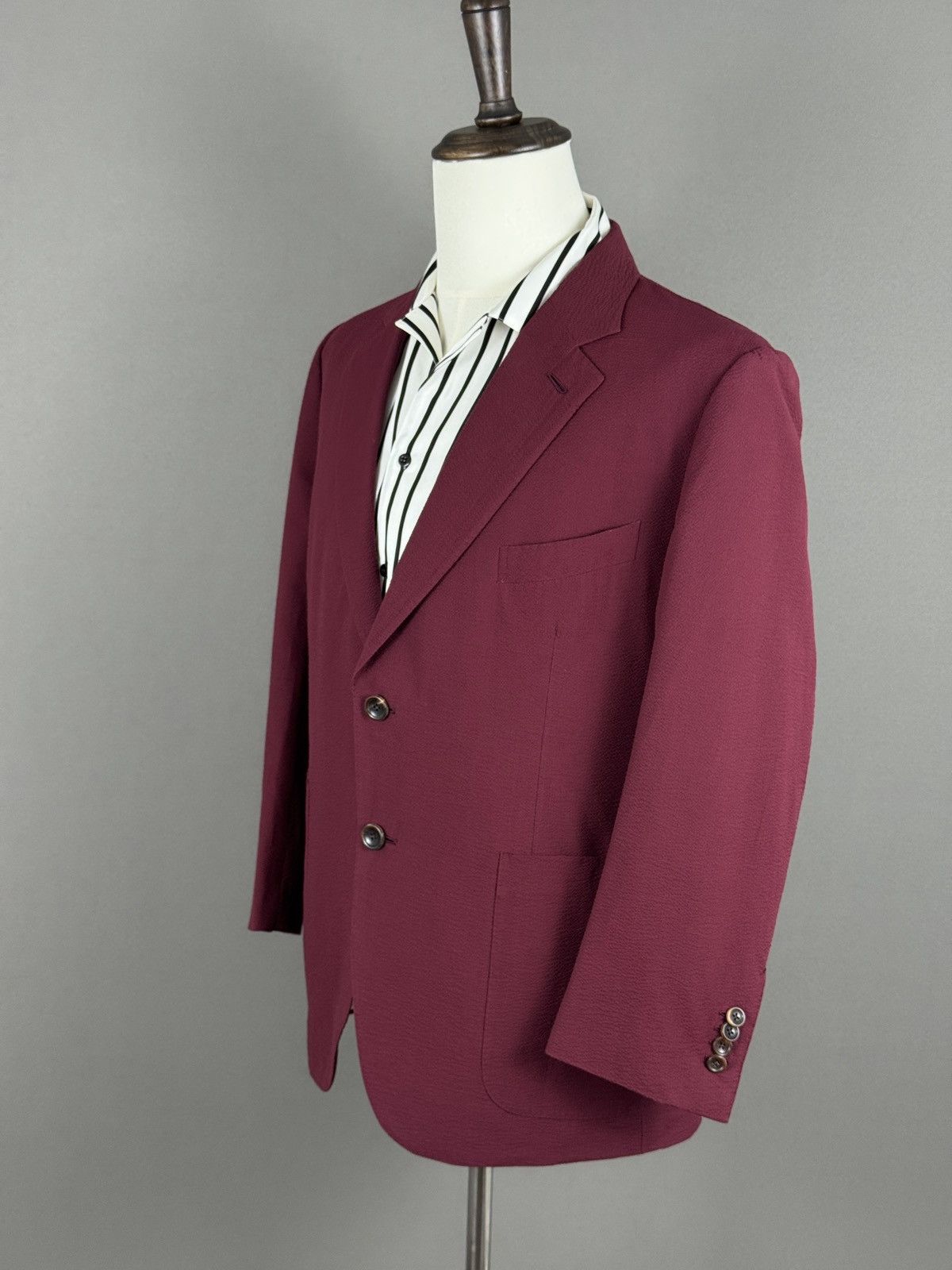 Ermenegildo Zegna Ermenegildo Zegna Napoli Couture Men’s Silk Blend Blazer Size 42S - 7 Thumbnail