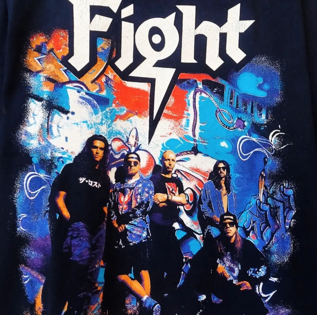Band Tees Vintage 90s Fight Promo Tour Harcore Heavy Metal Tshirt Size US XL / EU 56 / 4 - 6 Thumbnail