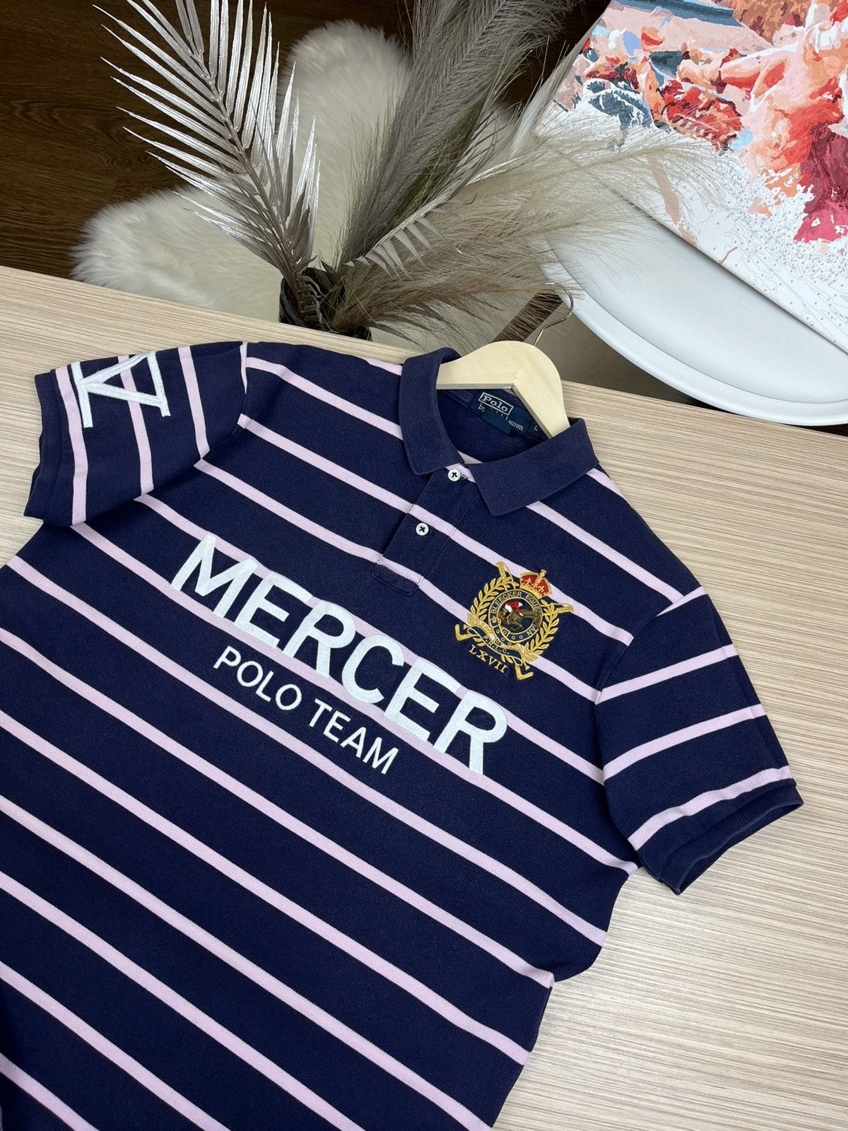 Polo Ralph Lauren × Vintage Chief Keef Polo Ralph Lauren Mercer team striped big pony Size US L / EU 52-54 / 3 - 2 Thumbnail
