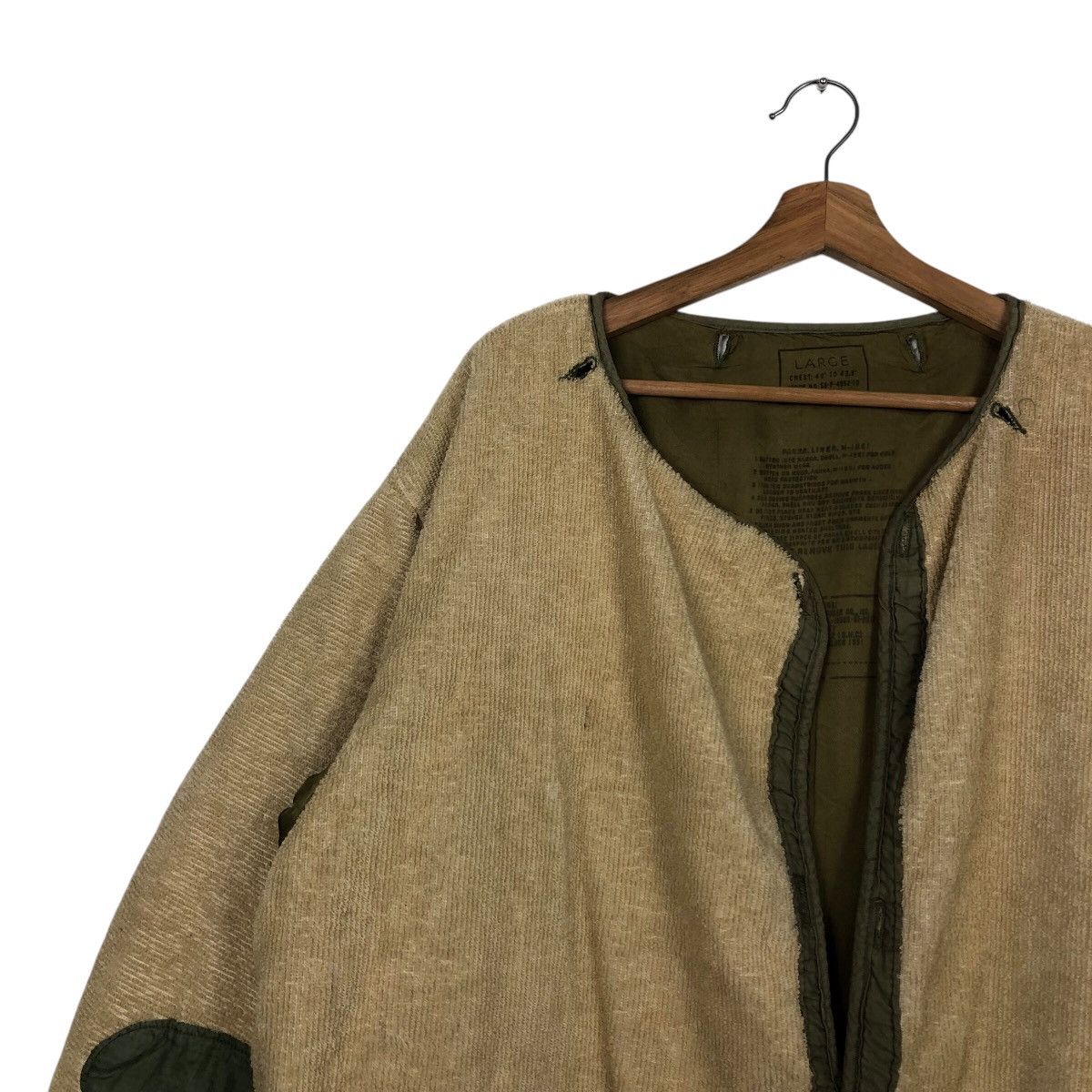 Vintage 📌Vintage Chore Worker Military Jacket Button Size US L / EU 52-54 / 3 - 8 Thumbnail