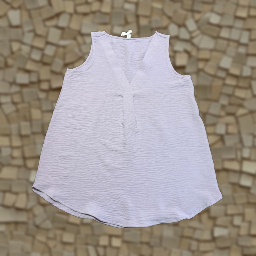 Vintage Zenana Tank Top Women's Size Small Purple V-neck Sleeveless NWT Size S / US 4 / IT 40 - 1 Thumbnail