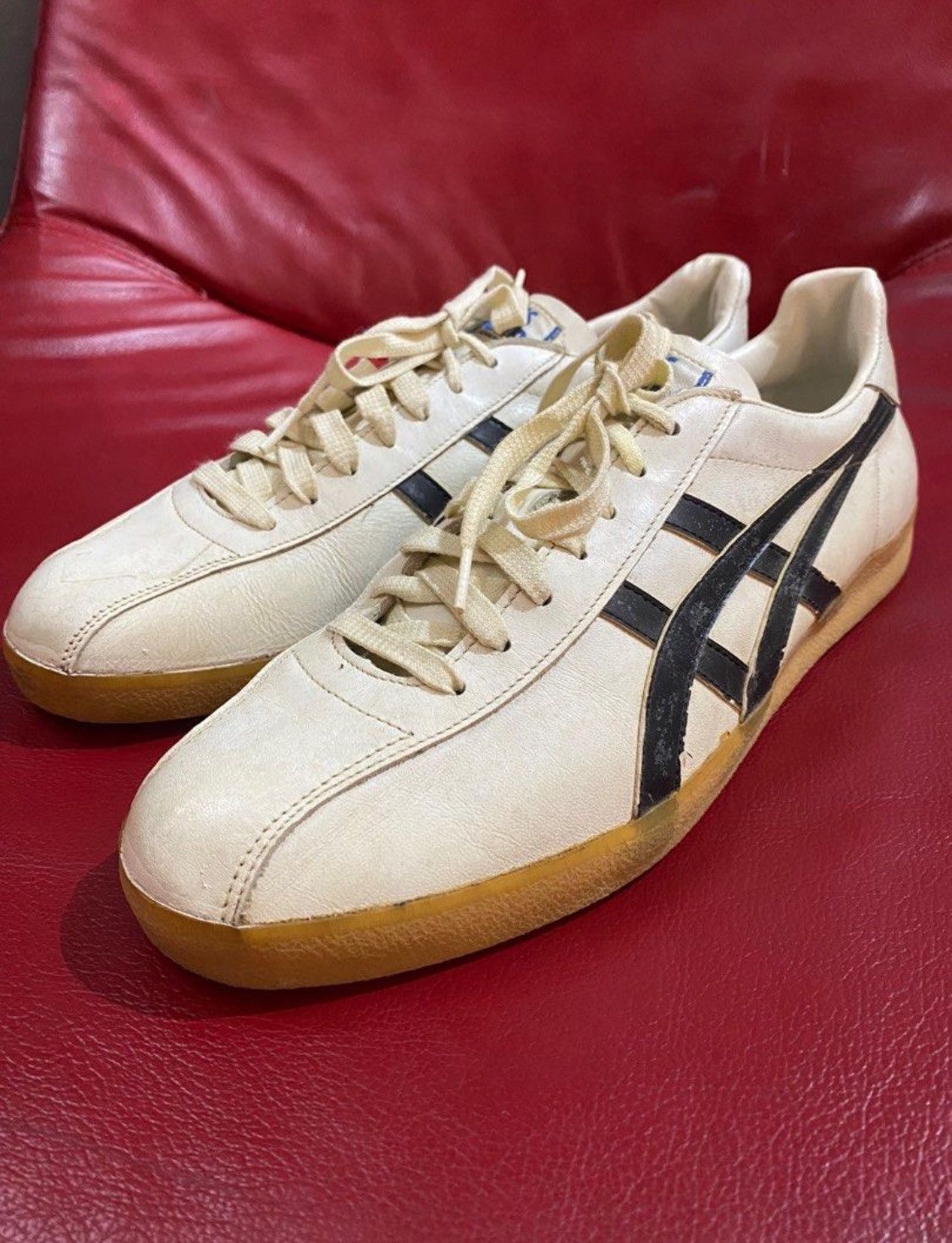 Asics × Onitsuka Tiger × Vintage SUPER RARE 1970 ONITSUKA TIGER VINTAGE MADE IN JAPAN LEATHER Size US 8 / EU 41 - 2 Thumbnail