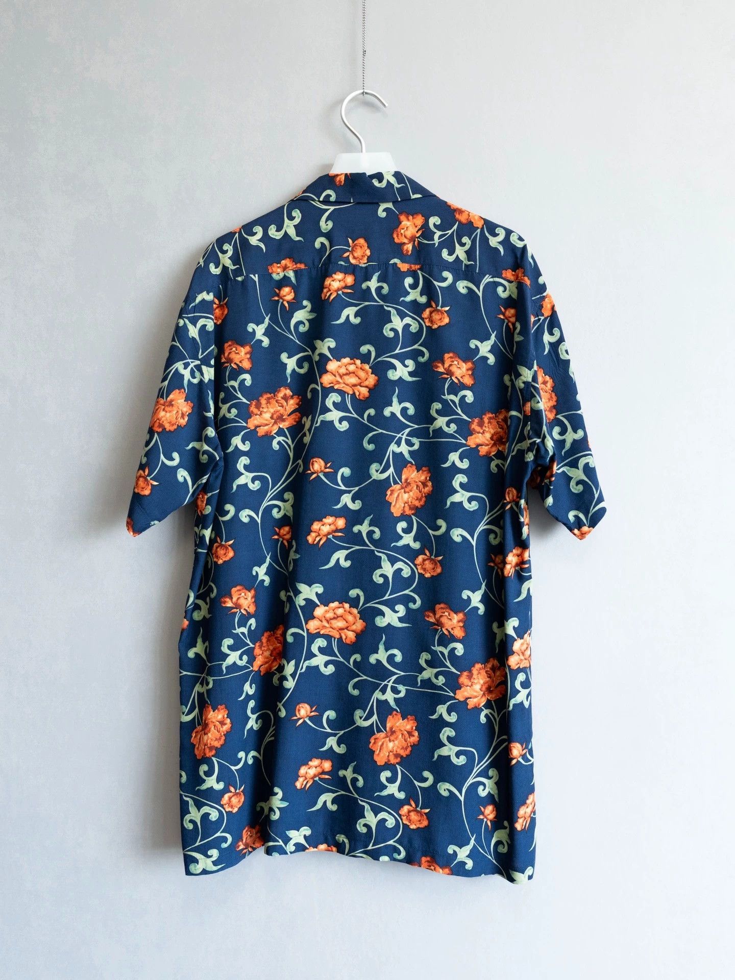 Yohji Yamamoto Yohji Yamamoto 01SS Peony Vine Cuban Collar Shirt Size US L / EU 52-54 / 3 - 2 Thumbnail