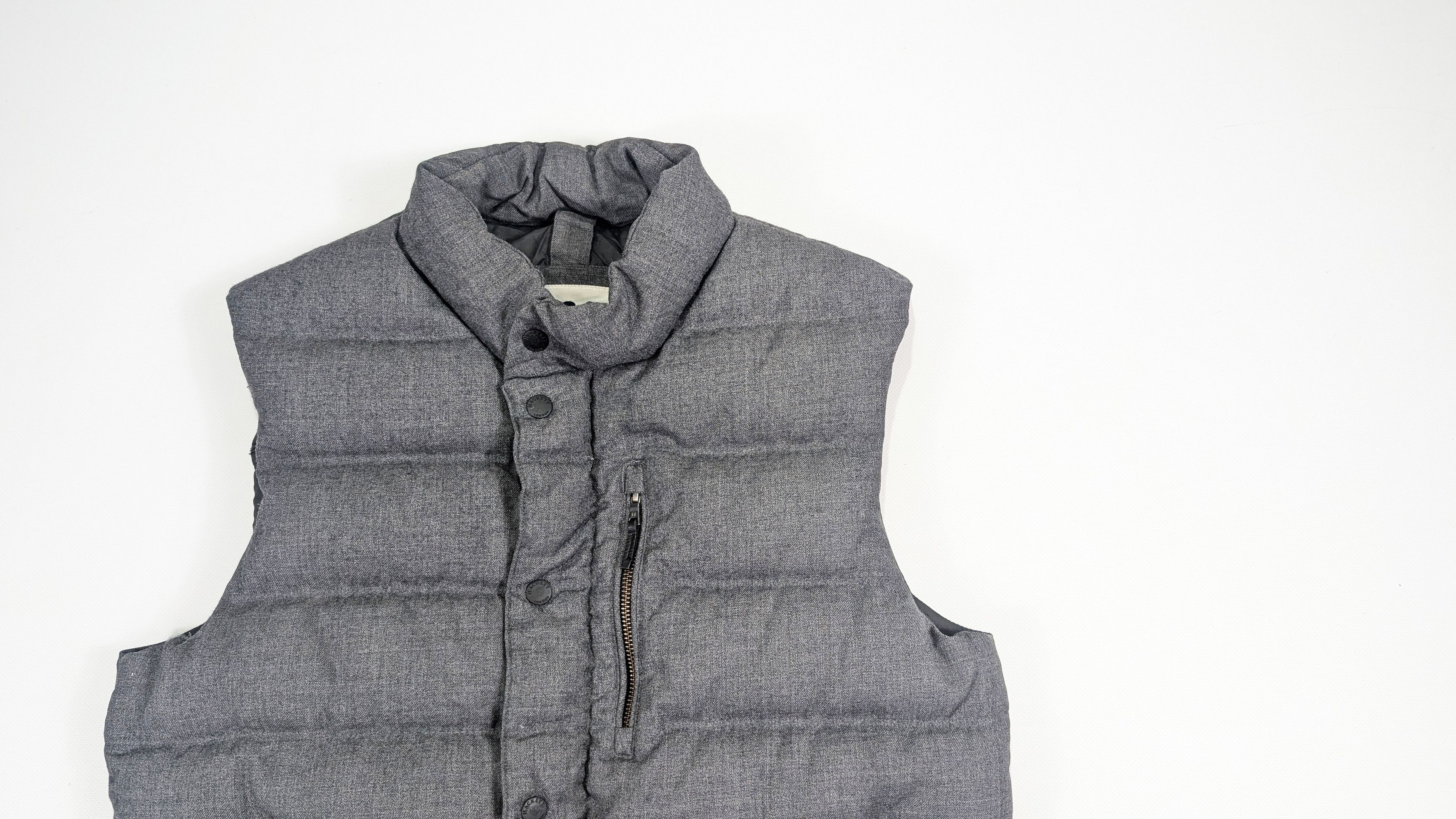 Hackett Hackett Mayfair Gray Wool Blend Puffer Gilet Vest Size M Size US M / EU 48-50 / 2 - 2 Thumbnail
