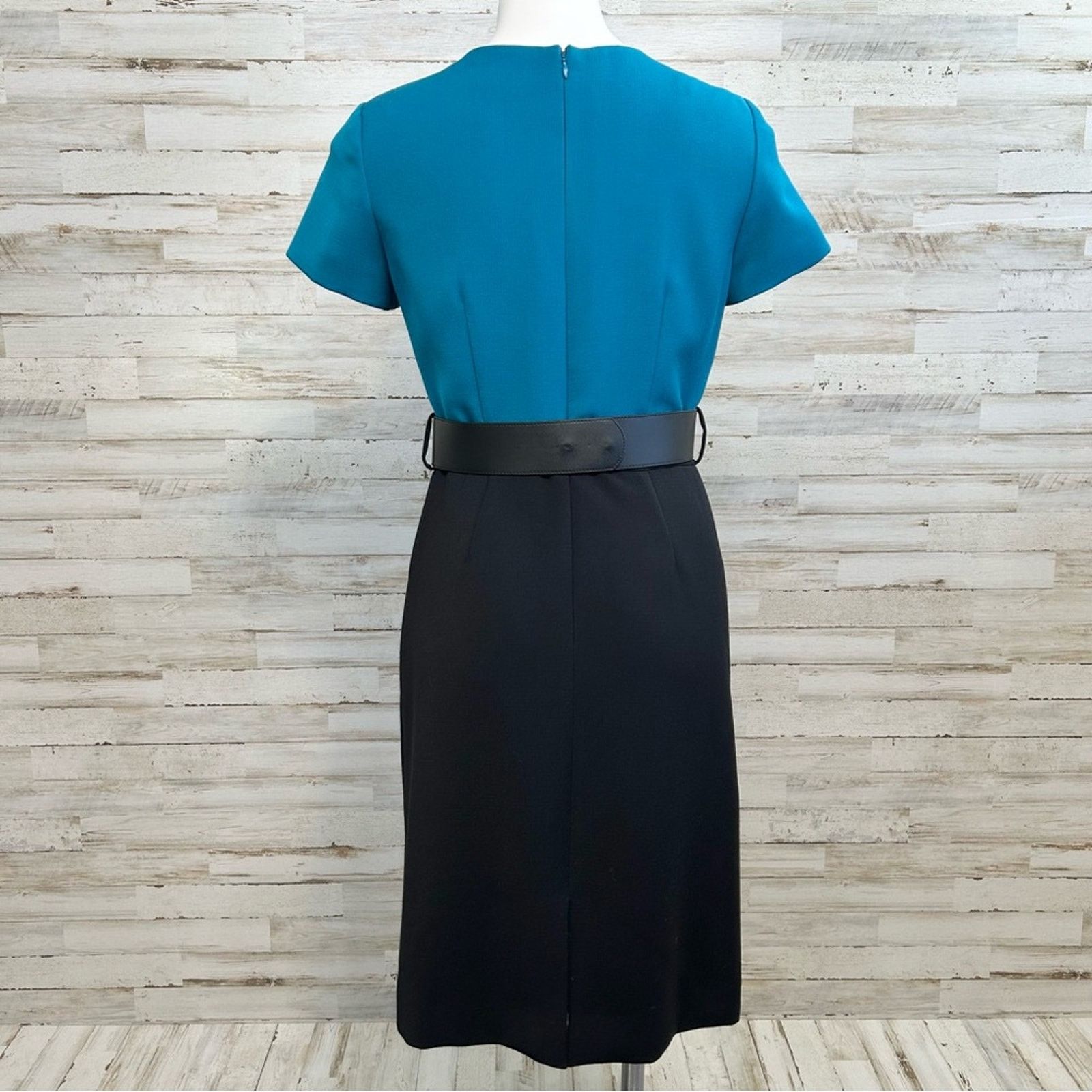 Elie Tahari Tahari Arthur S Levine Short Sleeve Belted Dress Size 4 Size S / US 4 / IT 40 - 8 Thumbnail