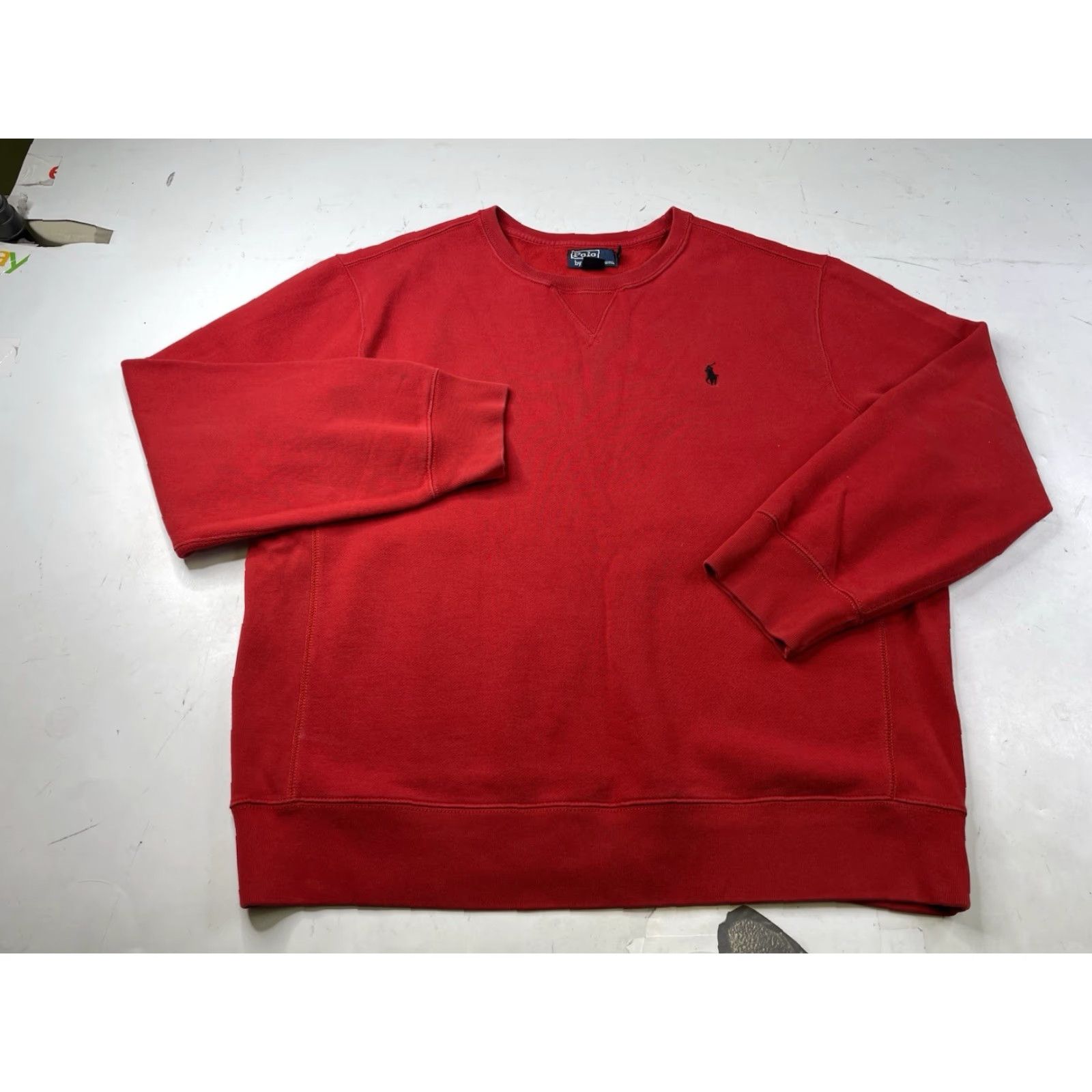 Polo Ralph Lauren VINTAGE Polo Ralph Lauren Pullover Sweatshirt Red Mens XXL 90s Crewneck Sweatshirt Pullover Polo Ralph Lauren Vintage Mens 2XL Red 90s Size US XXL / EU 58 / 5 - 2 Thumbnail