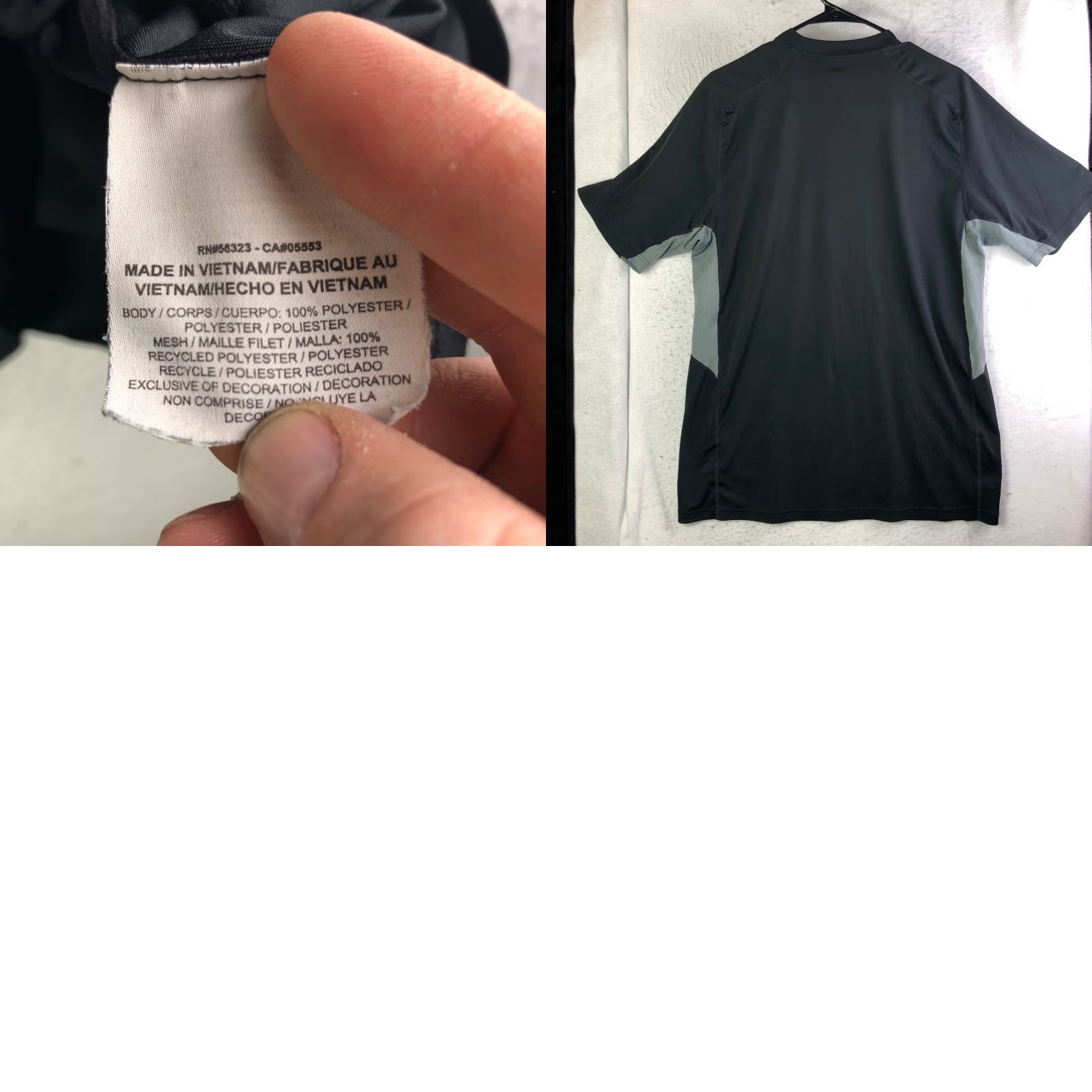 Nike Nike Dri-Fit Mens Large Black Short Sleeve Crew Neck Pullover T Shirt Size US L / EU 52-54 / 3 - 8 Thumbnail
