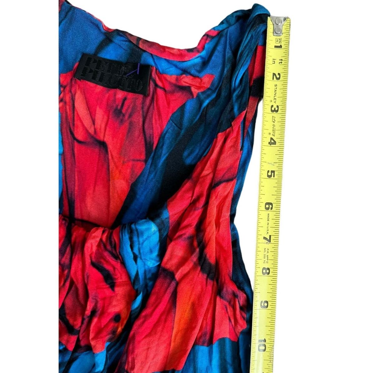 Peter Pilotto Peter Pilotto Abstract Asymmetrical Red/Blue Viscose Dress Size M / US 6-8 / IT 42-44 - 6 Thumbnail