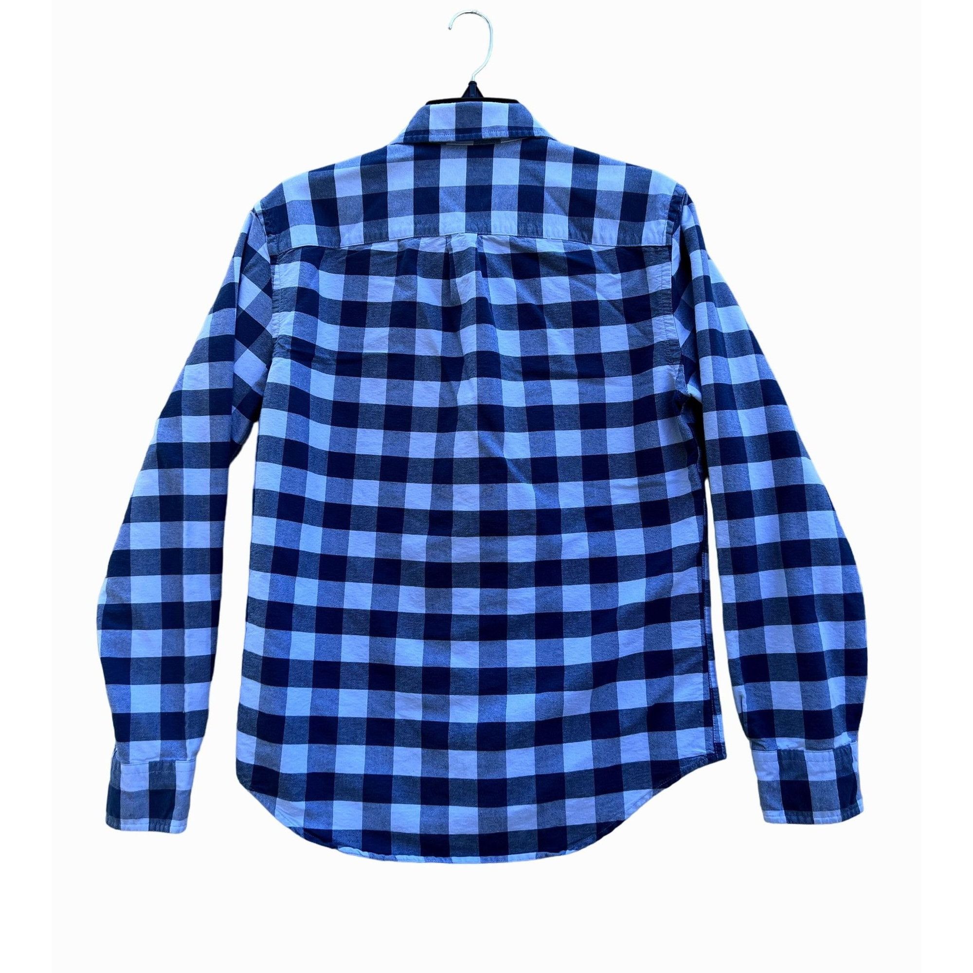 Other American Eagle - Long Sleeve Plaid Men's Shirt - Blue - Extr Size US XS / EU 42 / 0 - 2 Thumbnail