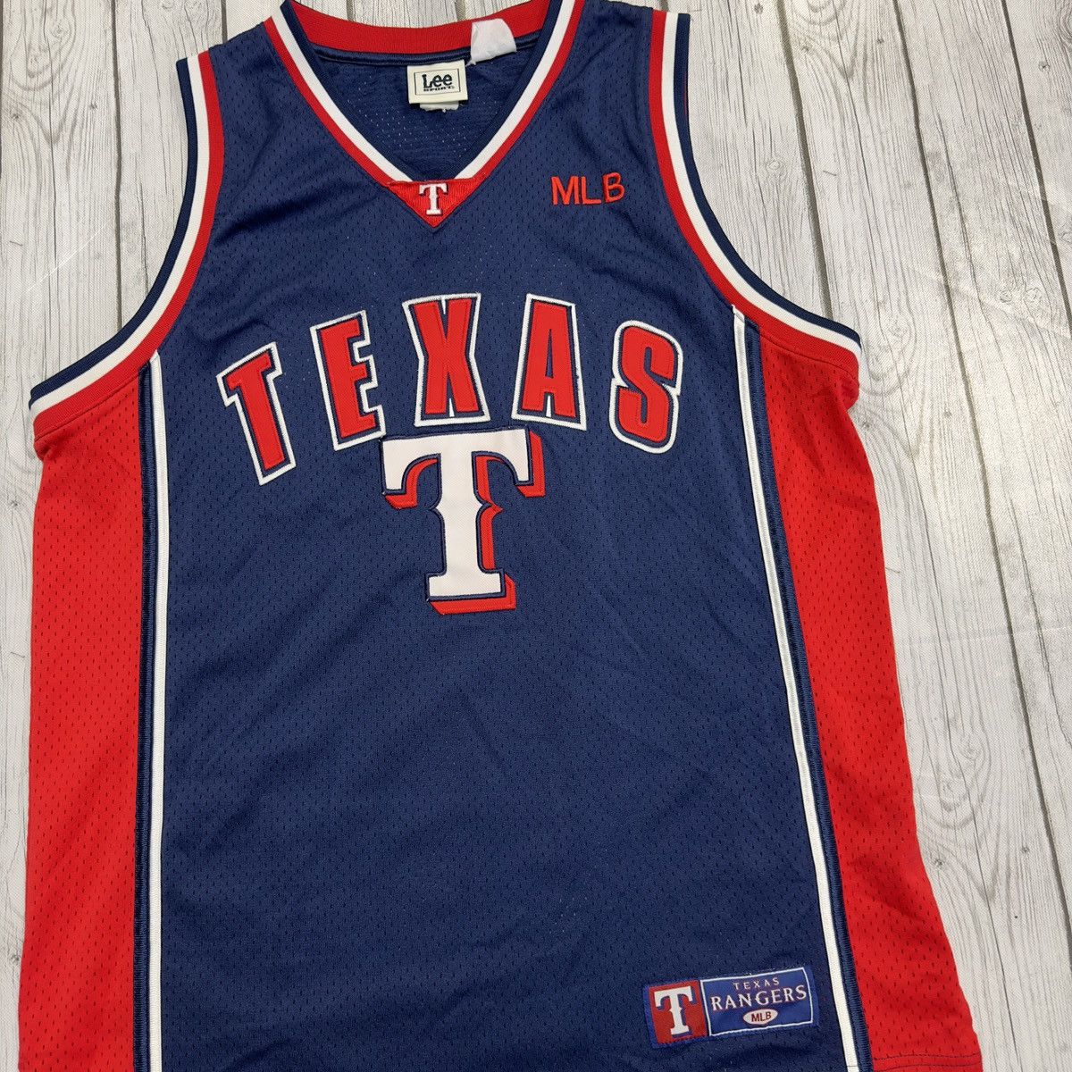 Lee × MLB × Vintage Vintage Texas Rangers basketball jersey Size US XL / EU 56 / 4 - 3 Thumbnail