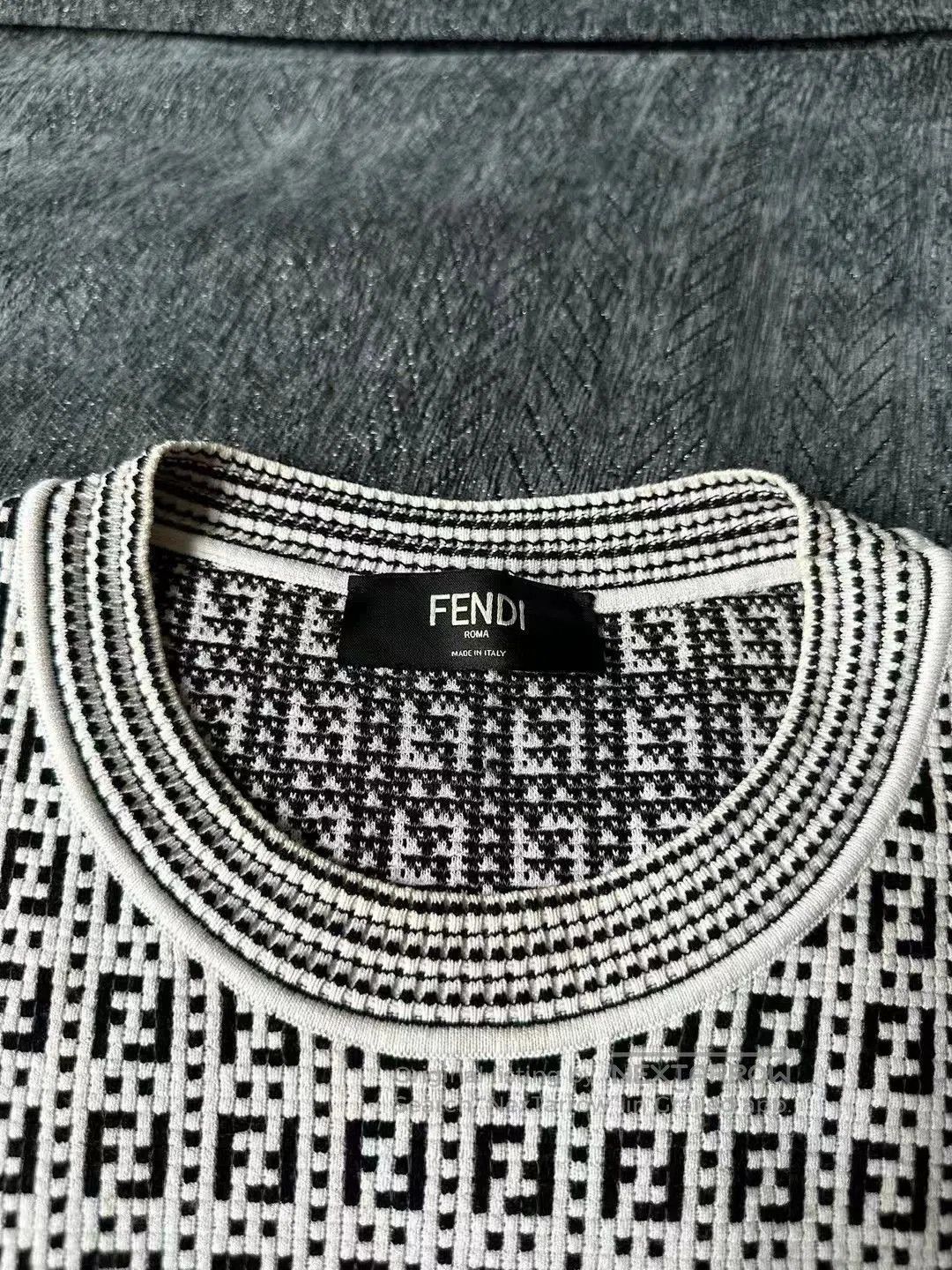 Fendi Fendi All-over Print Knit Sweater. Size US L / EU 52-54 / 3 - 3 Thumbnail