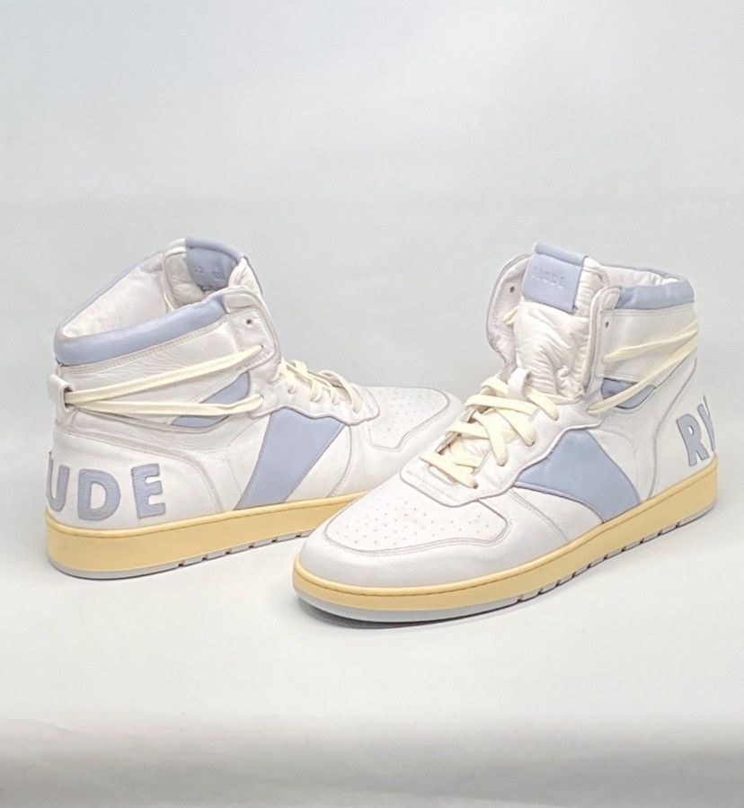 Rhude Rhude Rhecess Worn Out Effect High Top Sneakers size 13 Size US 13 / EU 46 - 1 Thumbnail