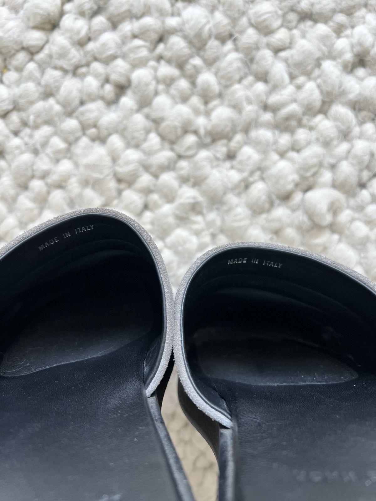 John Elliott 438USD Tan/Black Suede Grace Slides Size US 10 / EU 43 - 4 Thumbnail