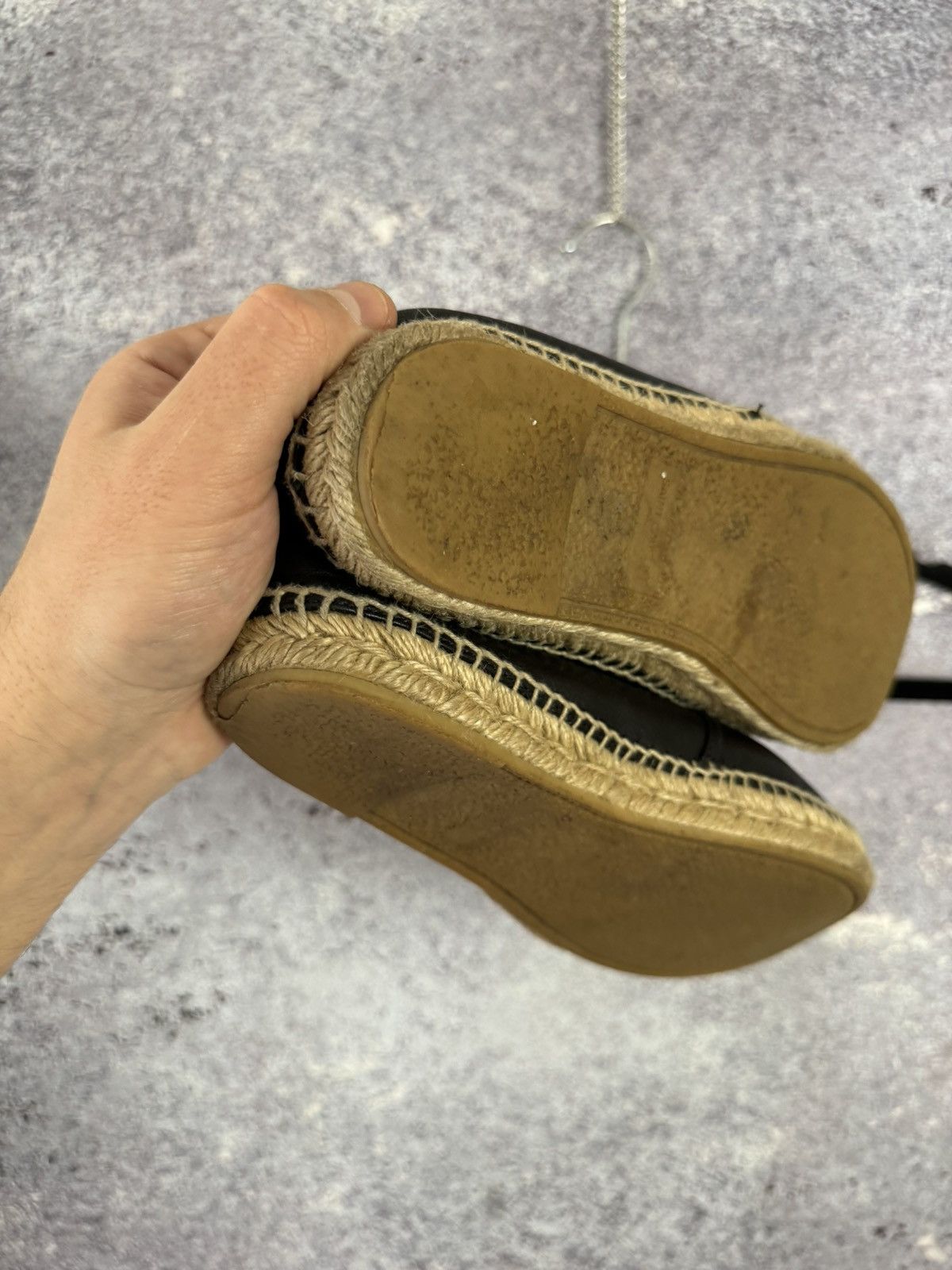 Saint Laurent Paris × Yves Saint Laurent YSL Black Monogram Espadrille 37 size women’s Size US 7 / IT 37 - 8 Thumbnail