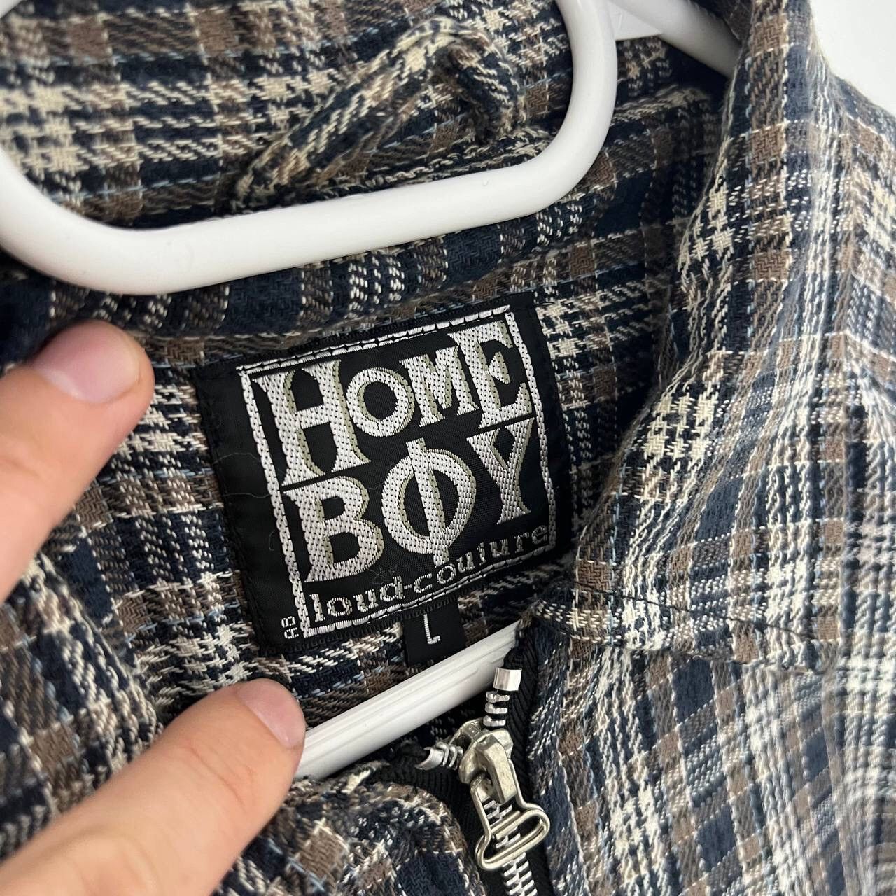 HOMME BOY CO. Home Boy Vintage Y2k Jacket Checkered Nova Check Size US L / EU 52-54 / 3 - 5 Thumbnail