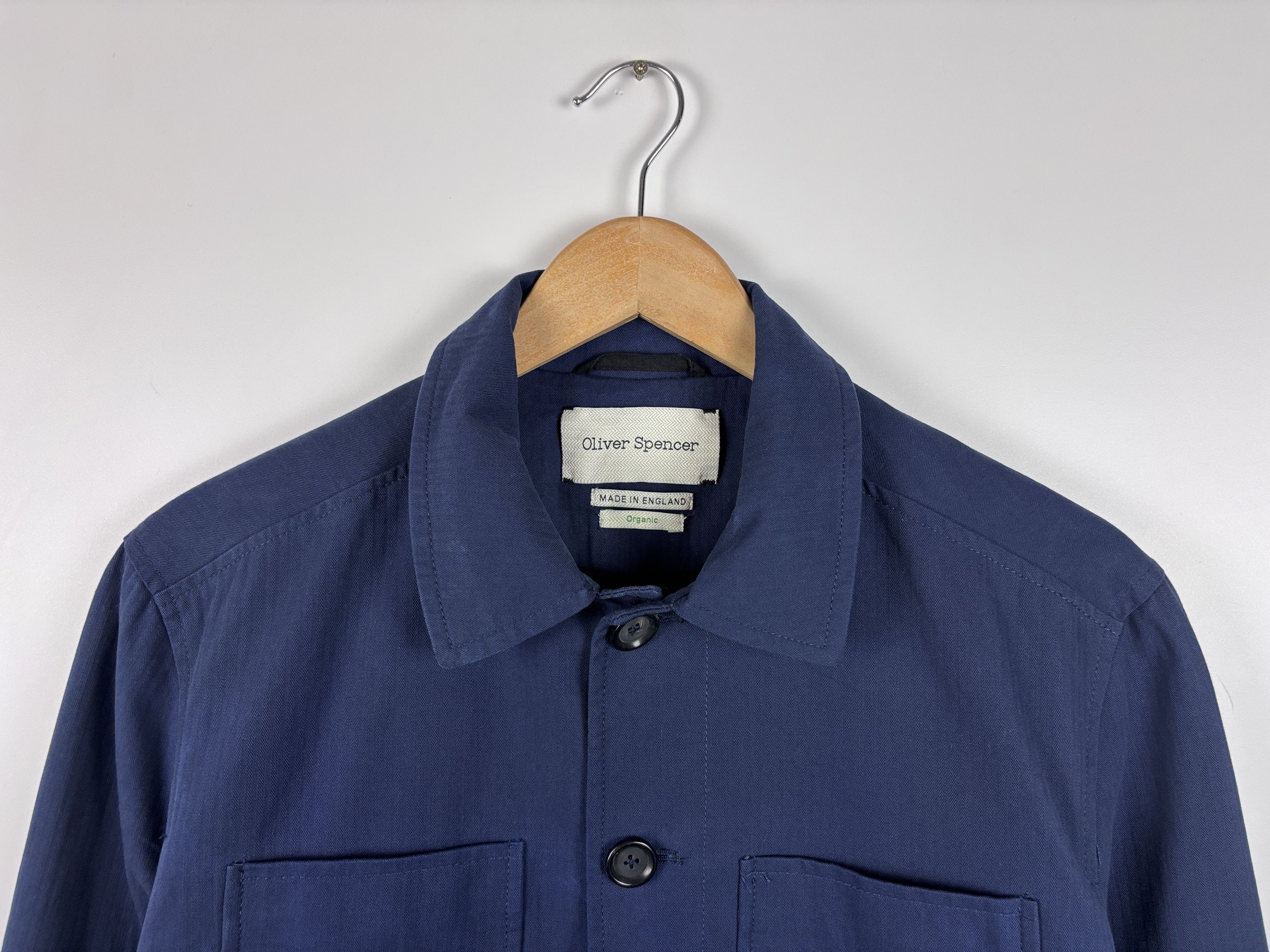 Oliver Spencer Oliver Spencer Organic Cotton Jacket Blazer Blue Size 38 Size US M / EU 48-50 / 2 - 2 Thumbnail