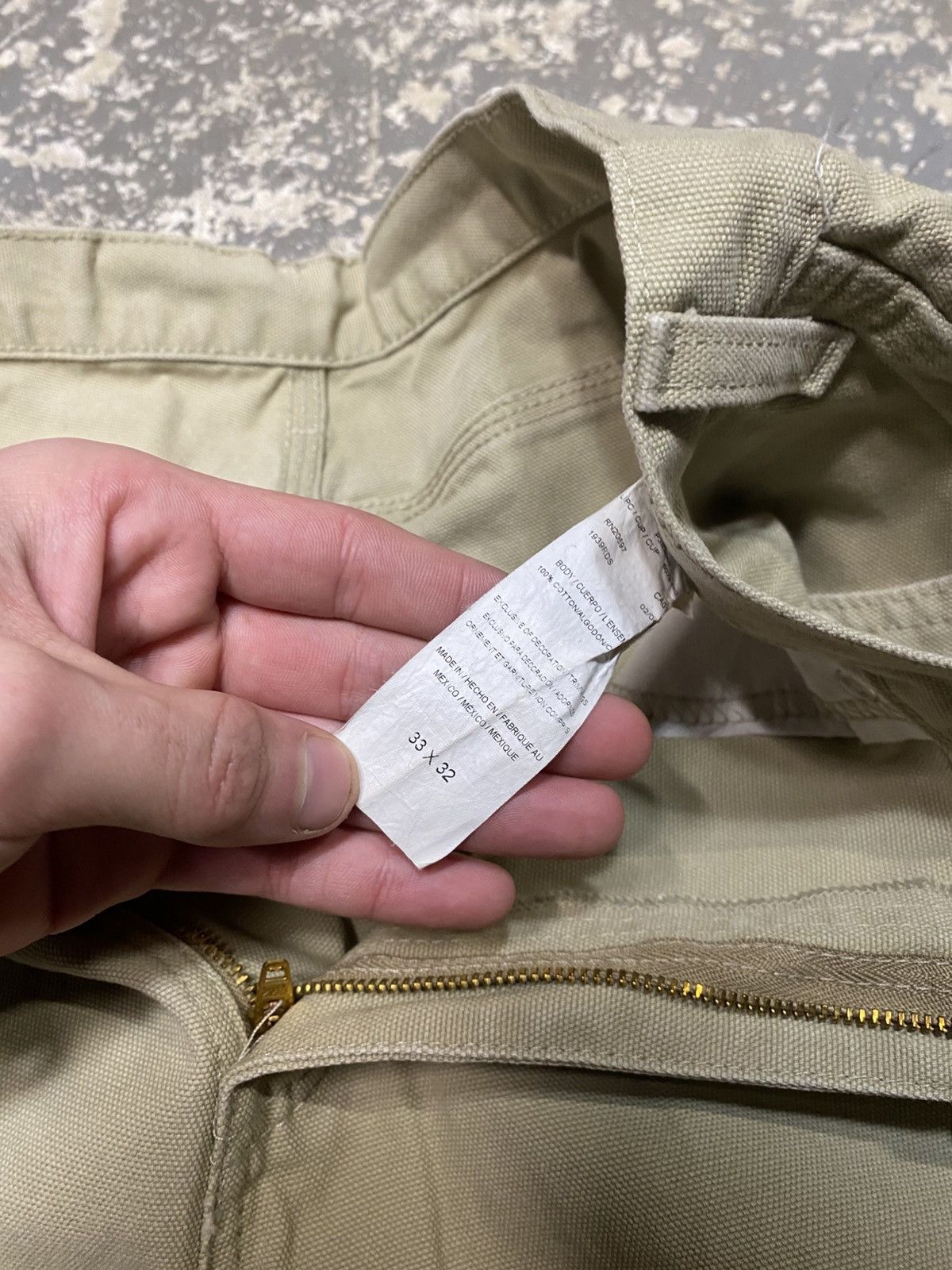 Carhartt × Dickies × Vintage Vintage Dickies Tan Cream Carpenter Baggy Fit Pants Size US 32 / EU 48 - 11 Thumbnail