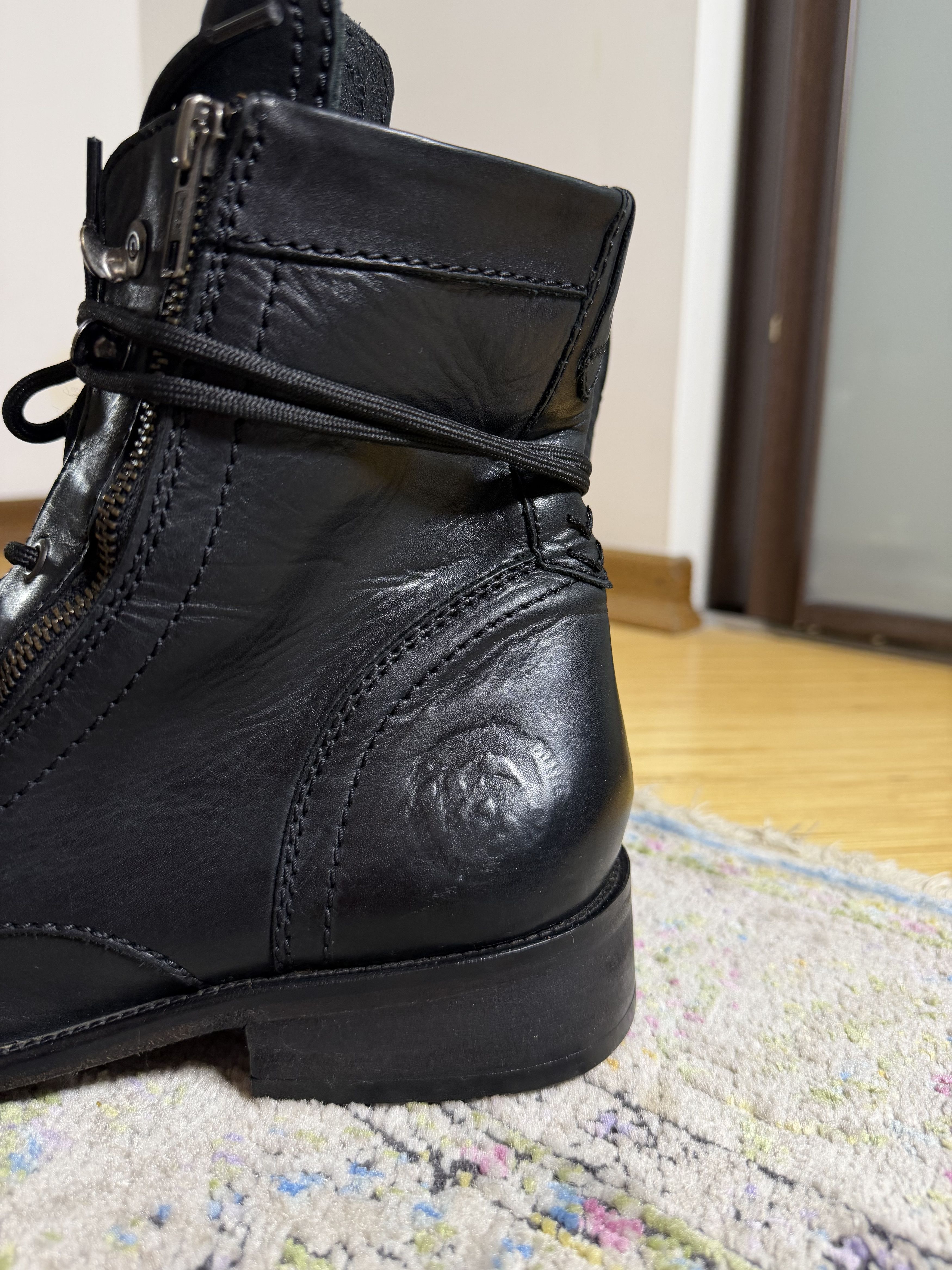 Diesel Diesel The Pit Black Boots Size US 12 / EU 45 - 5 Thumbnail