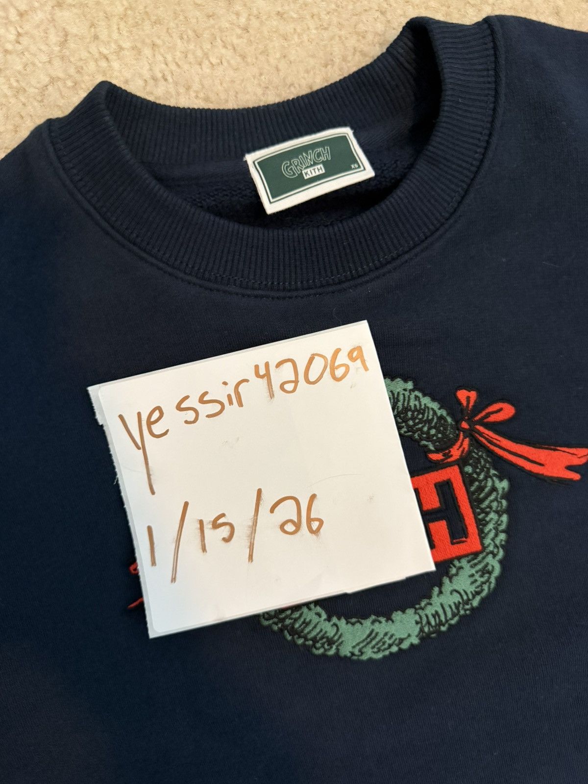 Kith Kith x Grinch Feast Nelson Crewneck Size US XS / EU 42 / 0 - 2 Thumbnail