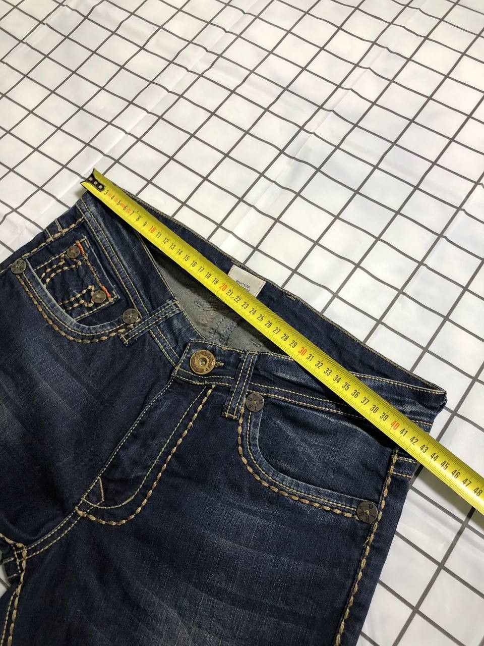 True Religion True Religion Billy Big Straight Jeans Swarovski Crystal Size US 32 / EU 48 - 8 Thumbnail