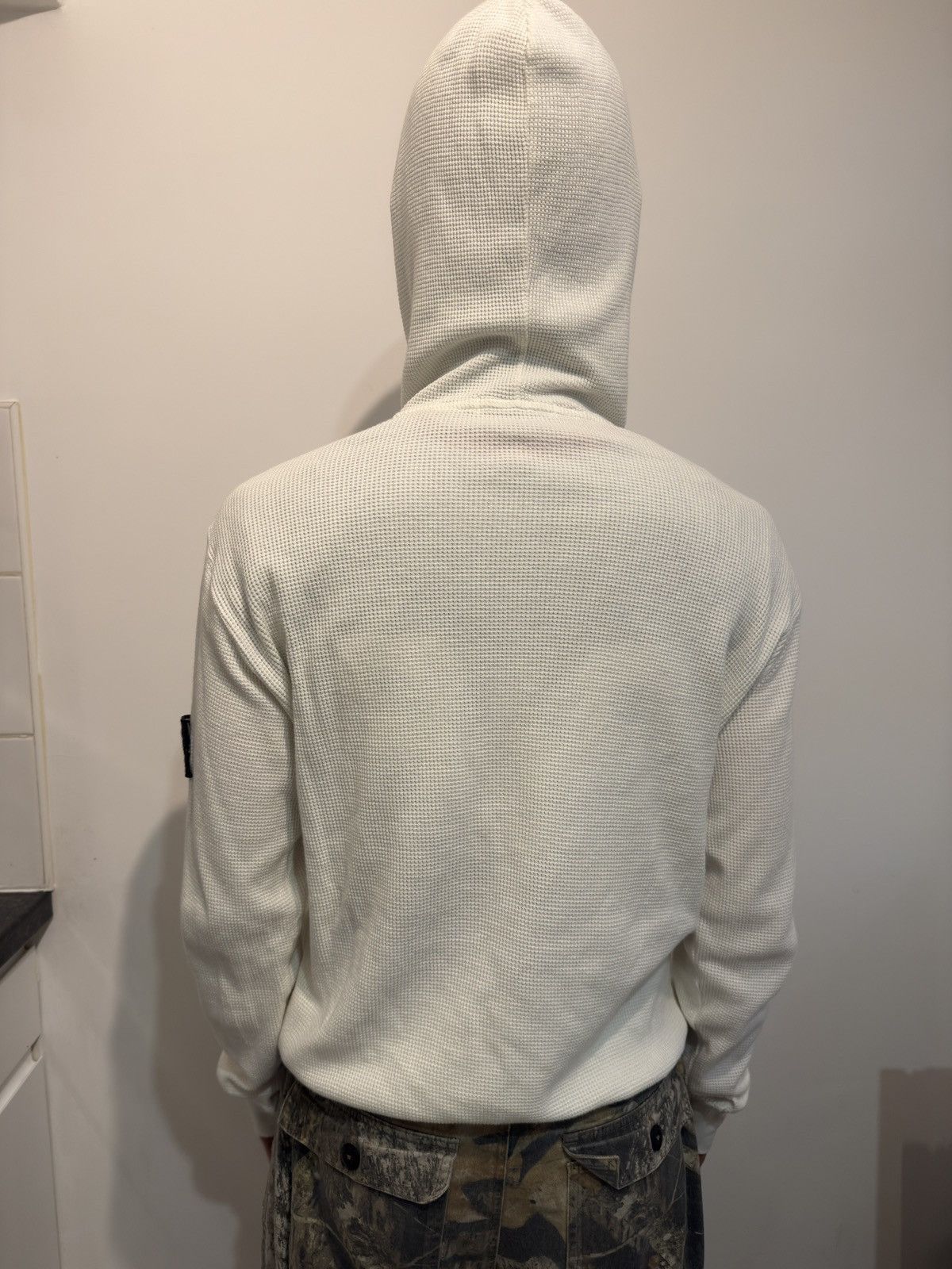 Stone Island Stone Island White Hoodie Medium Size US M / EU 48-50 / 2 - 9 Thumbnail