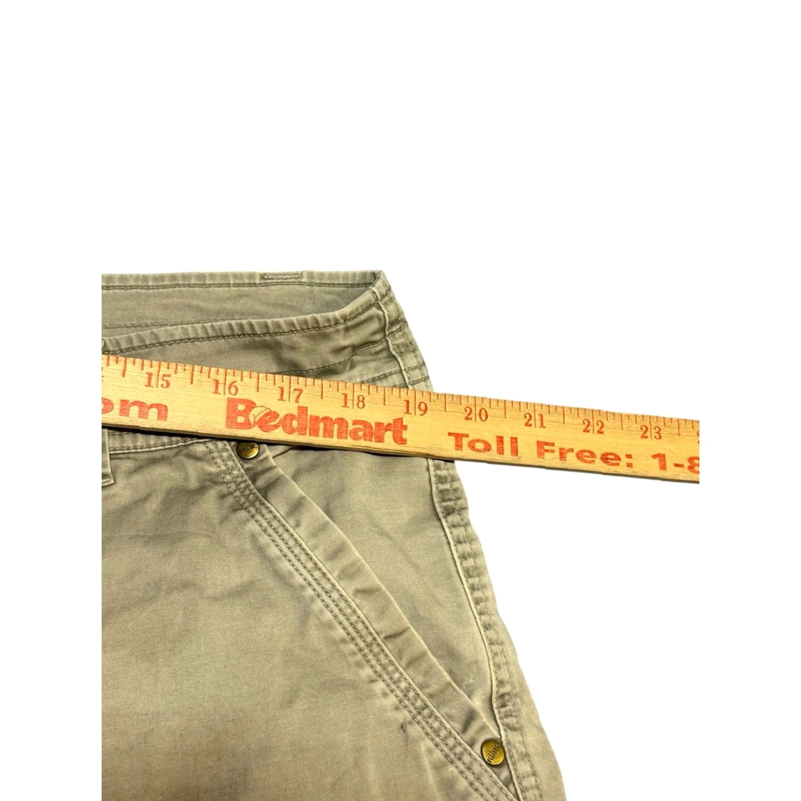 Vintage VINTAGE Kuhl Rydr Crag Series Pants Mens 36x30 Brown Cotton Spandex Canvas 5-Pocket Italian Snap Cool Outdoor Workwear Size US 36 / EU 52 - 4 Thumbnail