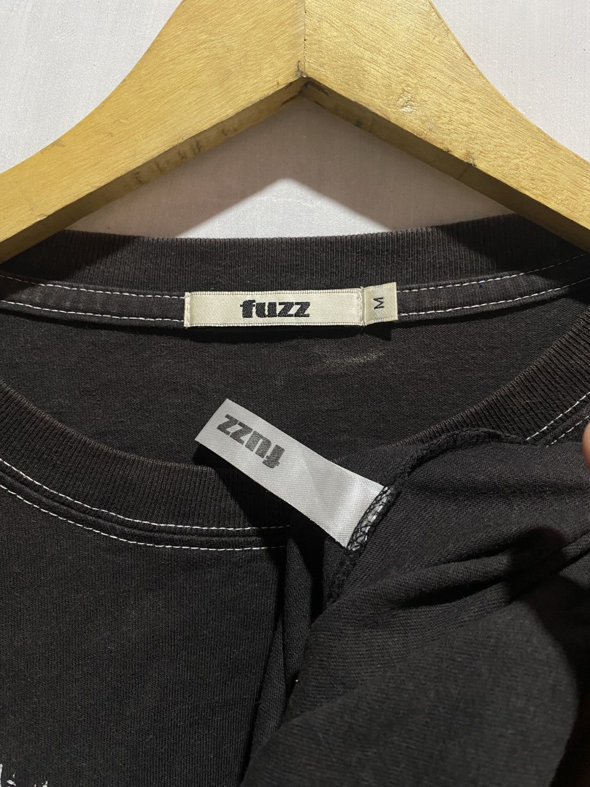 Vintage Fuzz streetwear butterfly & peace overwashed tshirt Size US L / EU 52-54 / 3 - 4 Thumbnail