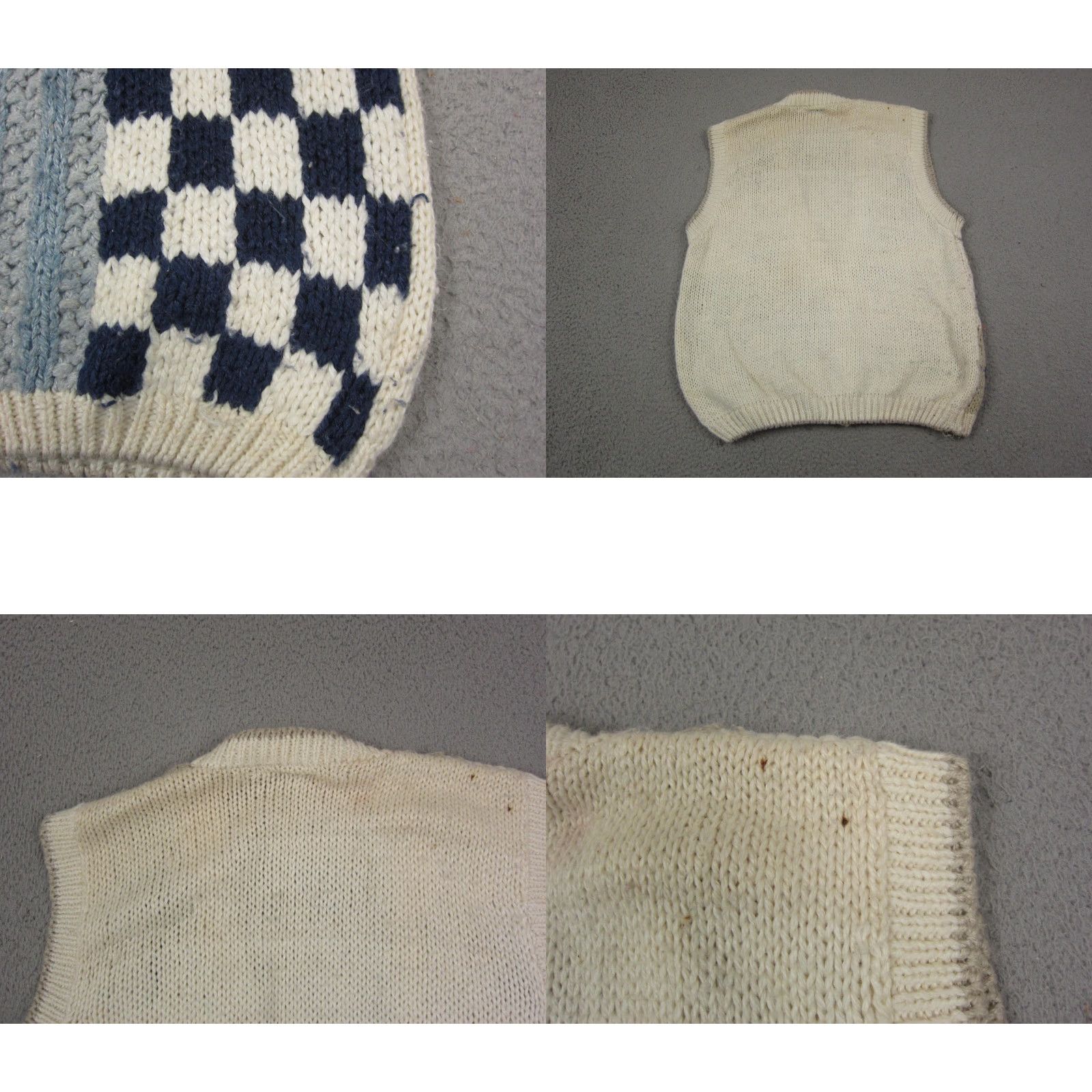 Vintage VINTAGE Huntington Ridge Sweater Vest Womens S Ivory Fair Isle Knit V-Neck 90s Retro Casual Size S / US 4 / IT 40 - 9 Thumbnail