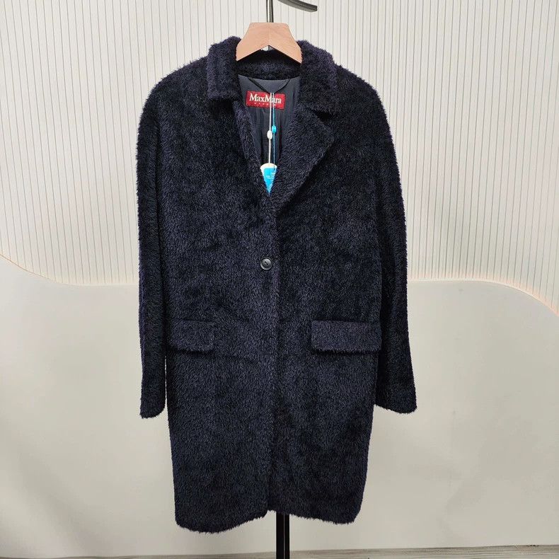 Max Mara Max Mara Alpaca Coat Blue Size S / US 4 / IT 40 - 1 Thumbnail