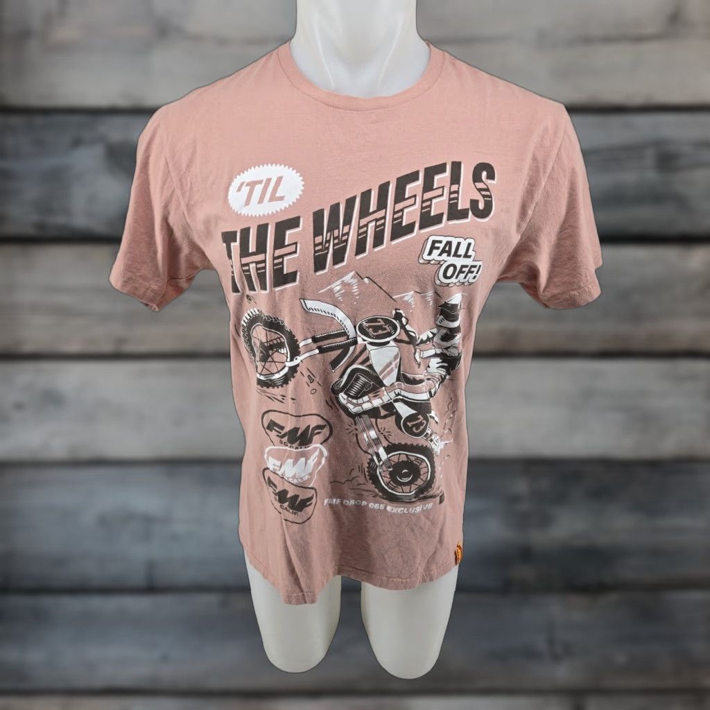 Vintage FMF Racing The Drop Salmon T Shirt Size L Mens Short Sleeve Regular Navy? Salmon Size US L / EU 52-54 / 3 - 1 Thumbnail