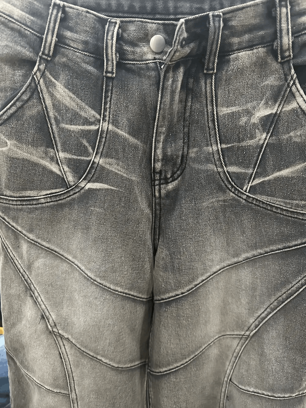Japanese Brand × Jean × Vintage Jeans West Coast WorkWear Ripped Mopping Pants Size US 32 / EU 48 - 7 Thumbnail