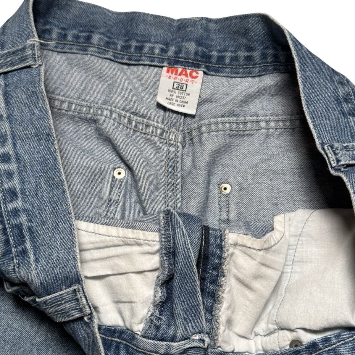 Other VTG Y2K MAC Sport Blue Denim Skater Jean Shorts Baggy 38 Size US 38 / EU 54 - 4 Thumbnail