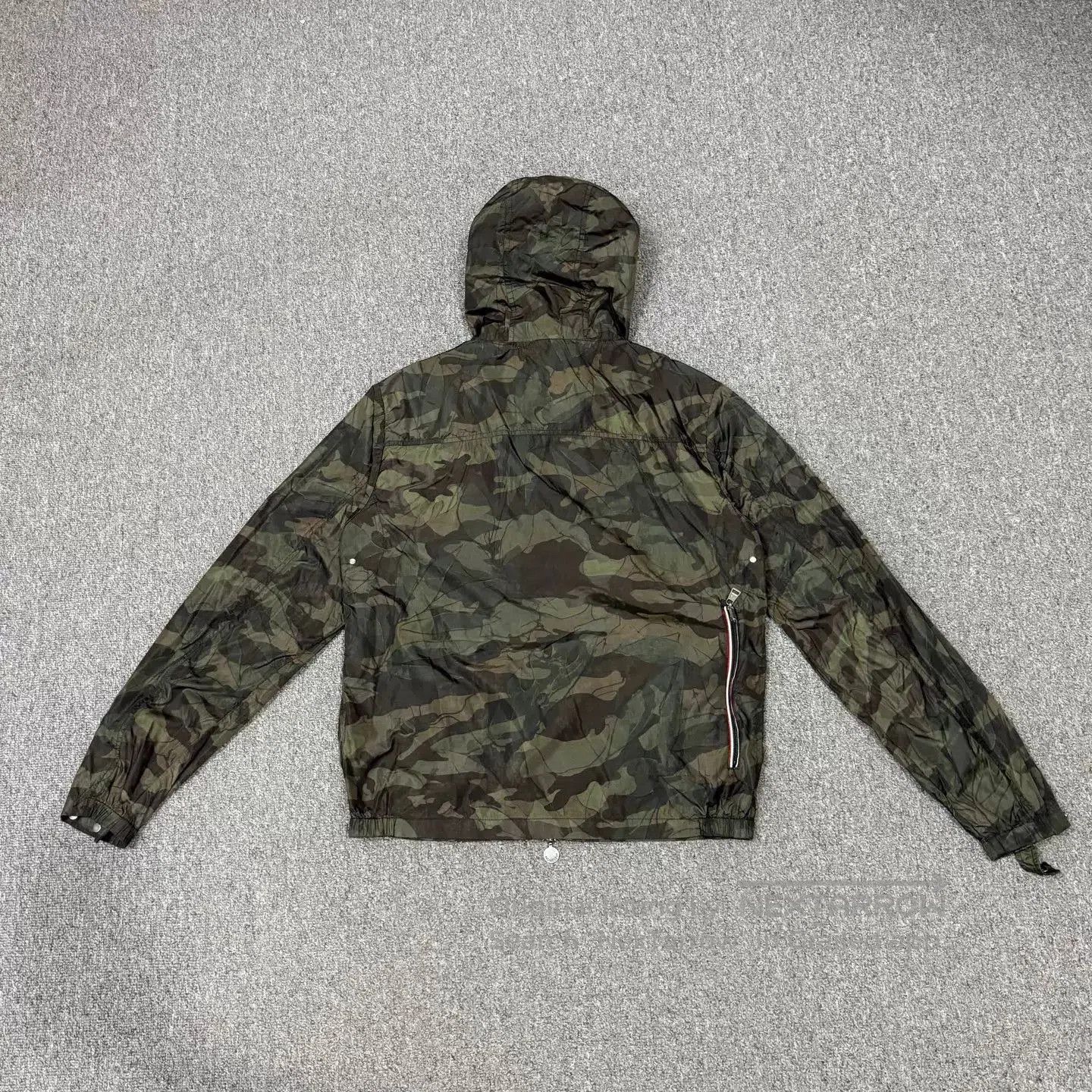 Moncler Green Camouflage Hooded Light Jacket. Size US M / EU 48-50 / 2 - 2 Thumbnail