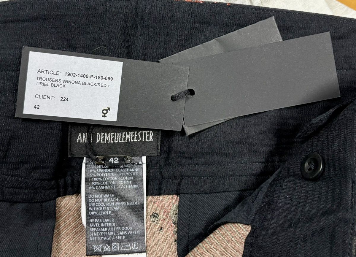 Ann Demeulemeester AW19 floral jacquard pants with double cuffs Size US 32 / EU 48 - 7 Thumbnail